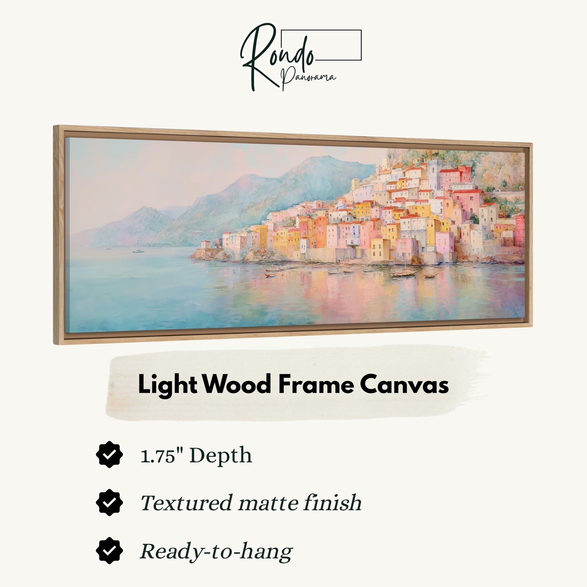 Light wood frame canvas