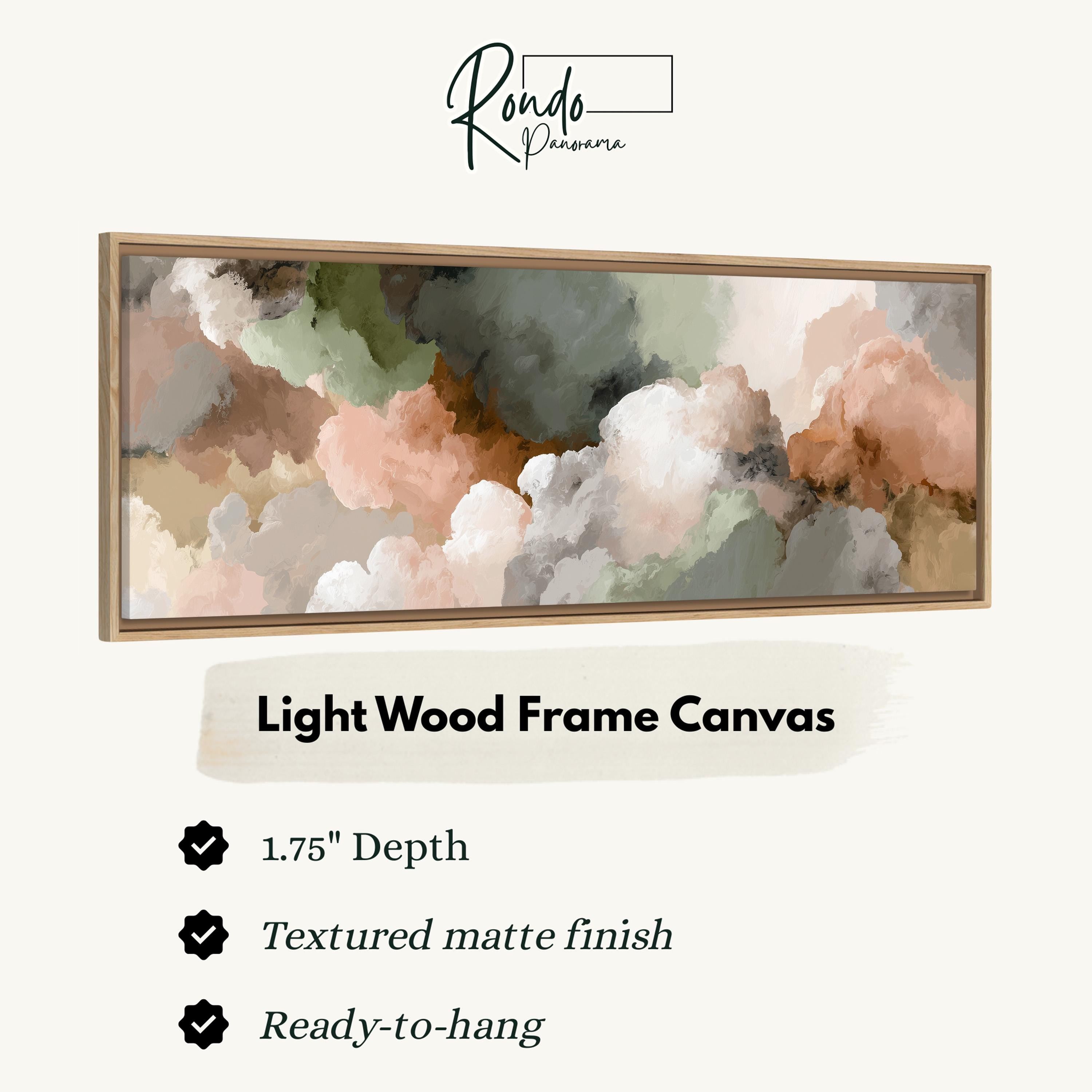 Light wood frame canvas