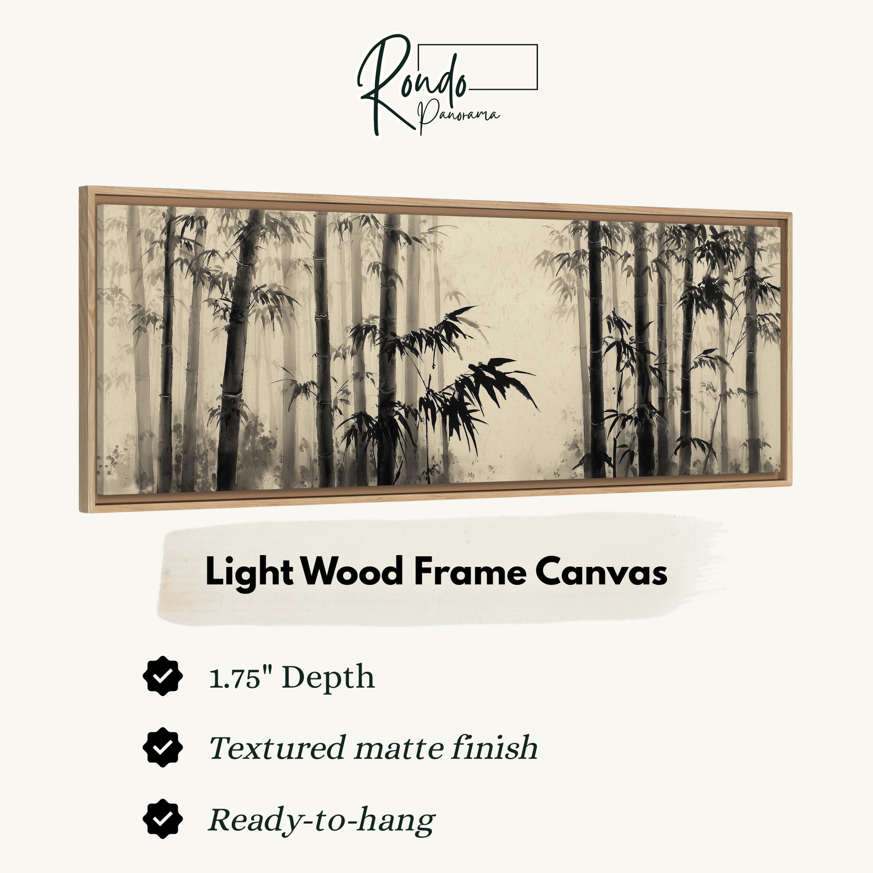 Light wood frame canvas