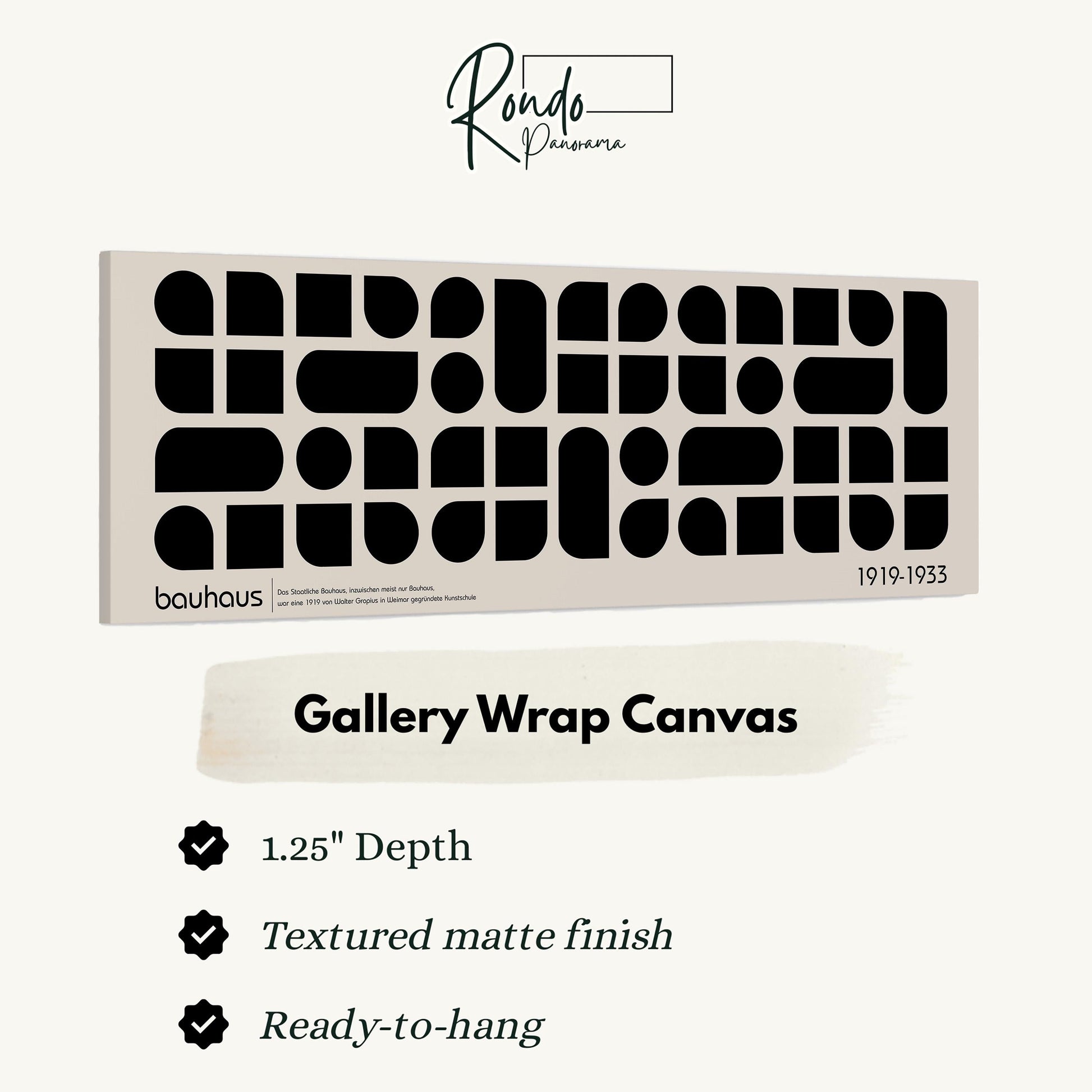 bauhaus gallery wrap canvas