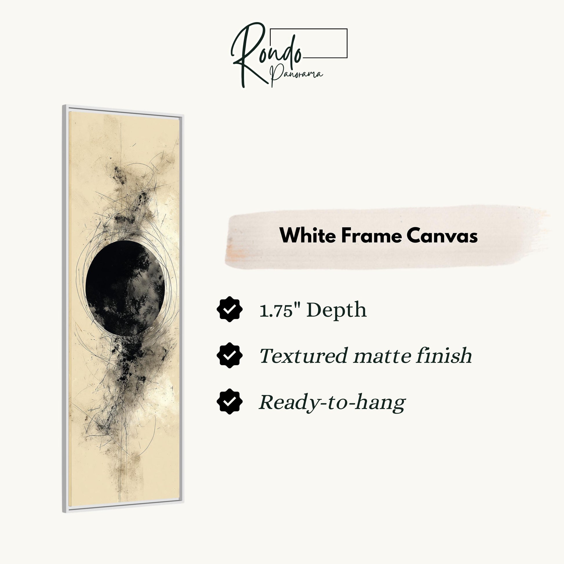 The image is a white frame canvas with a black abstract design on it.