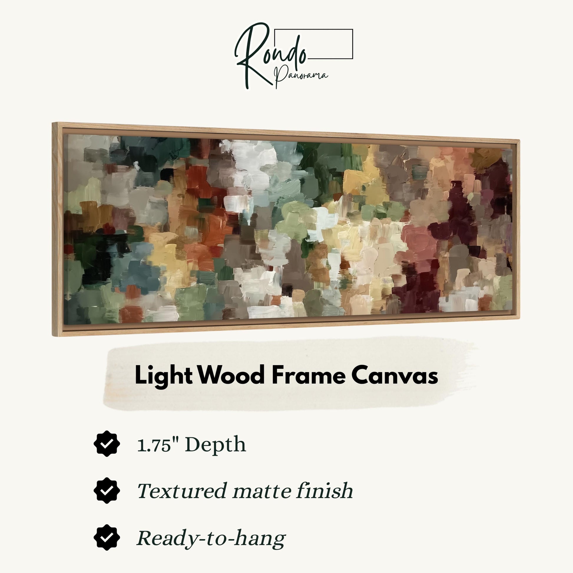 Light wood frame canvas