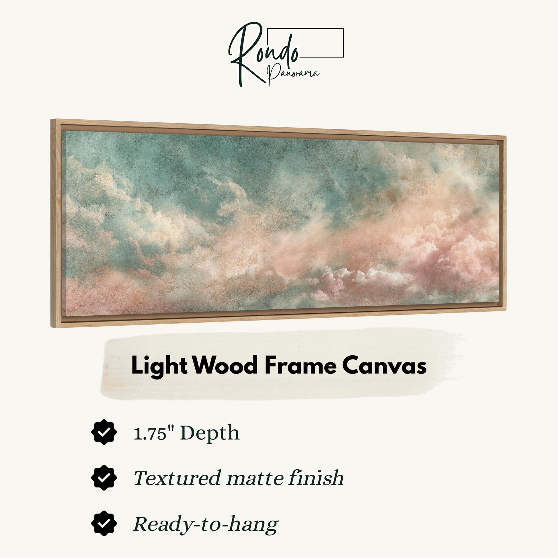 Light wood frame canvas