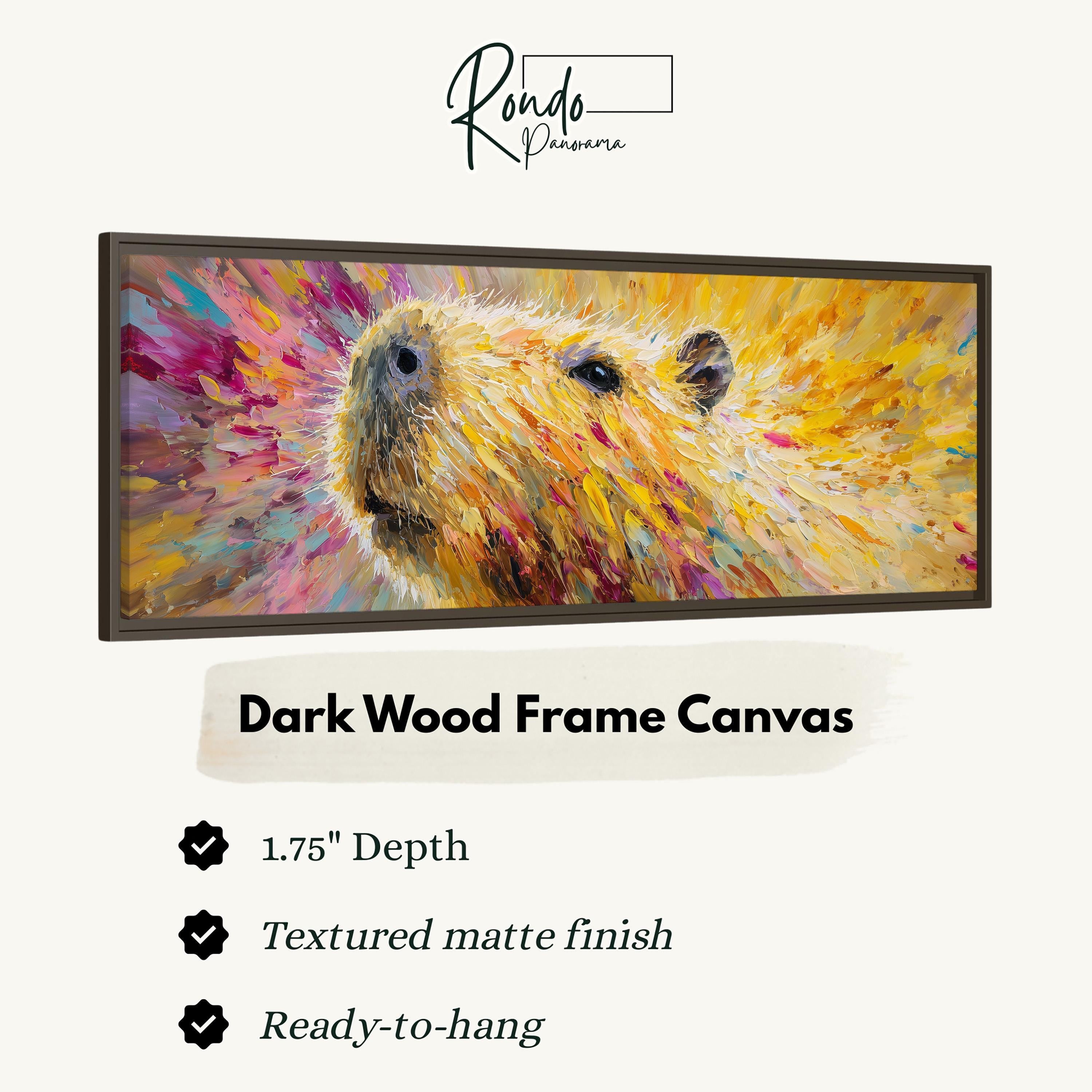 Colorful Capybara - Abstract Animal Art
