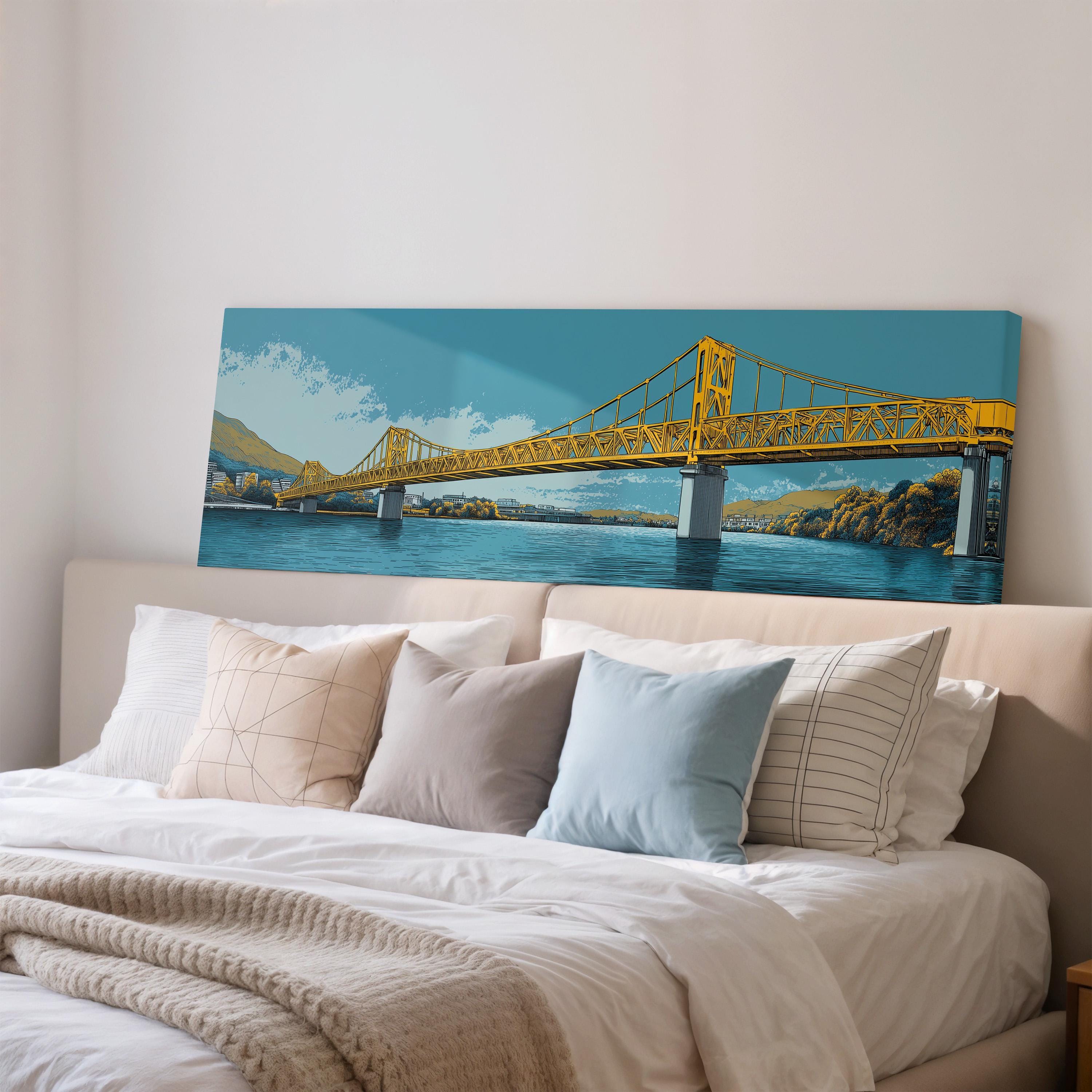 Three Sisters Bridge - Wide Panoramic Canvas