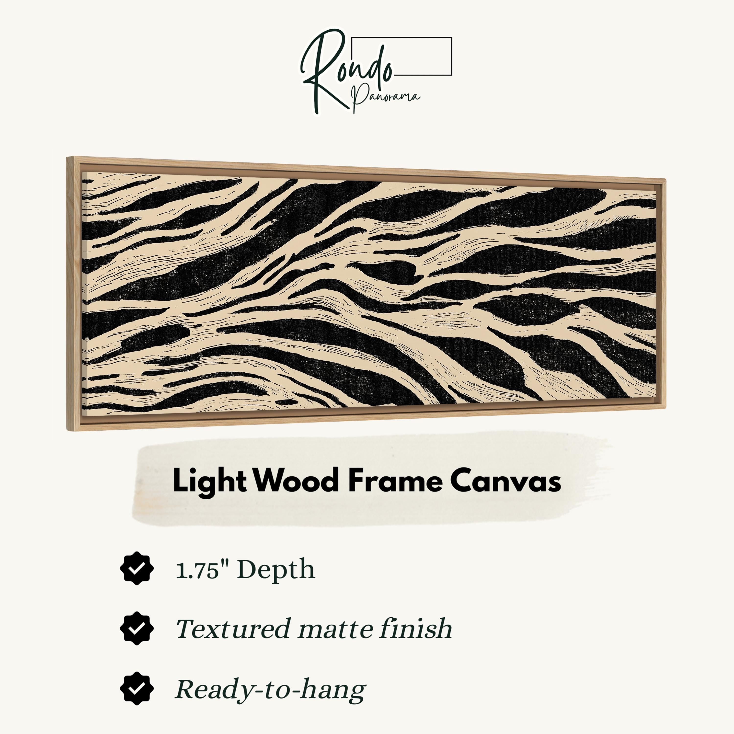 Light wood frame canvas