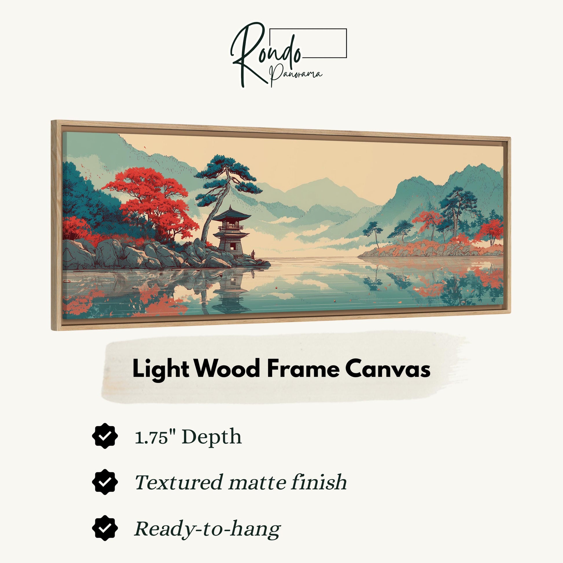 Light wood frame canvas