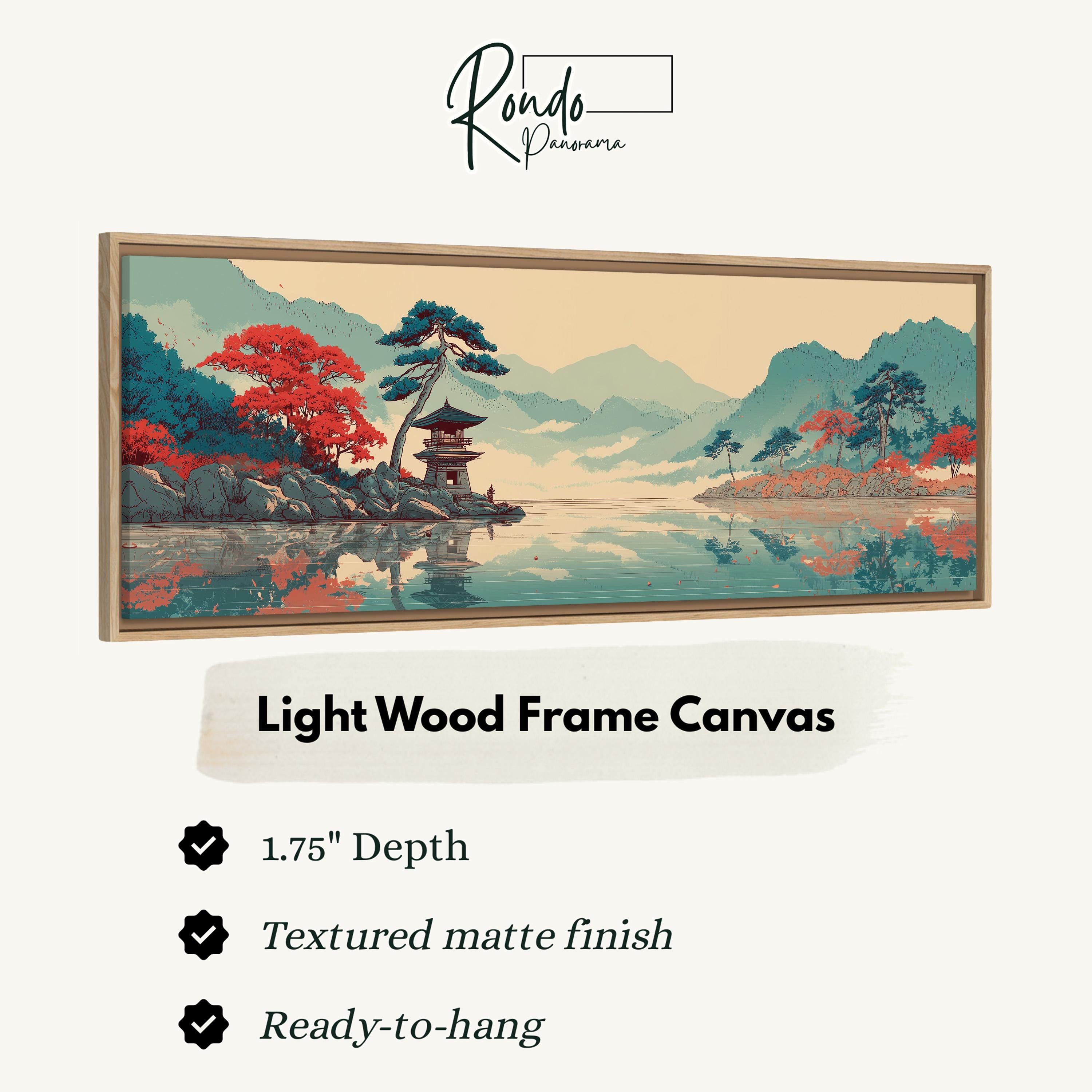 Light wood frame canvas