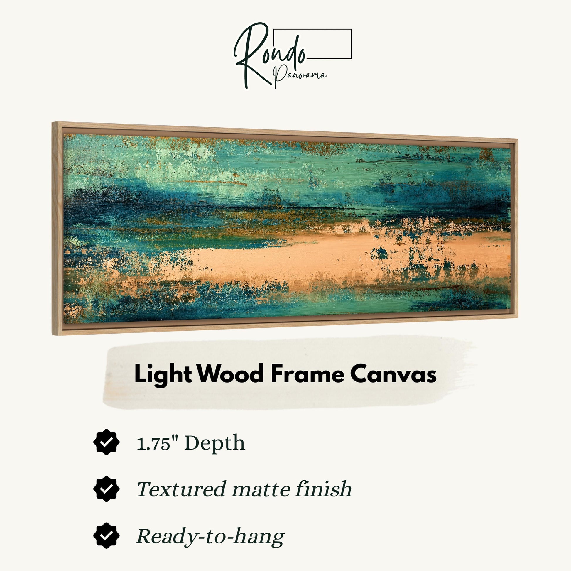 Light wood frame canvas