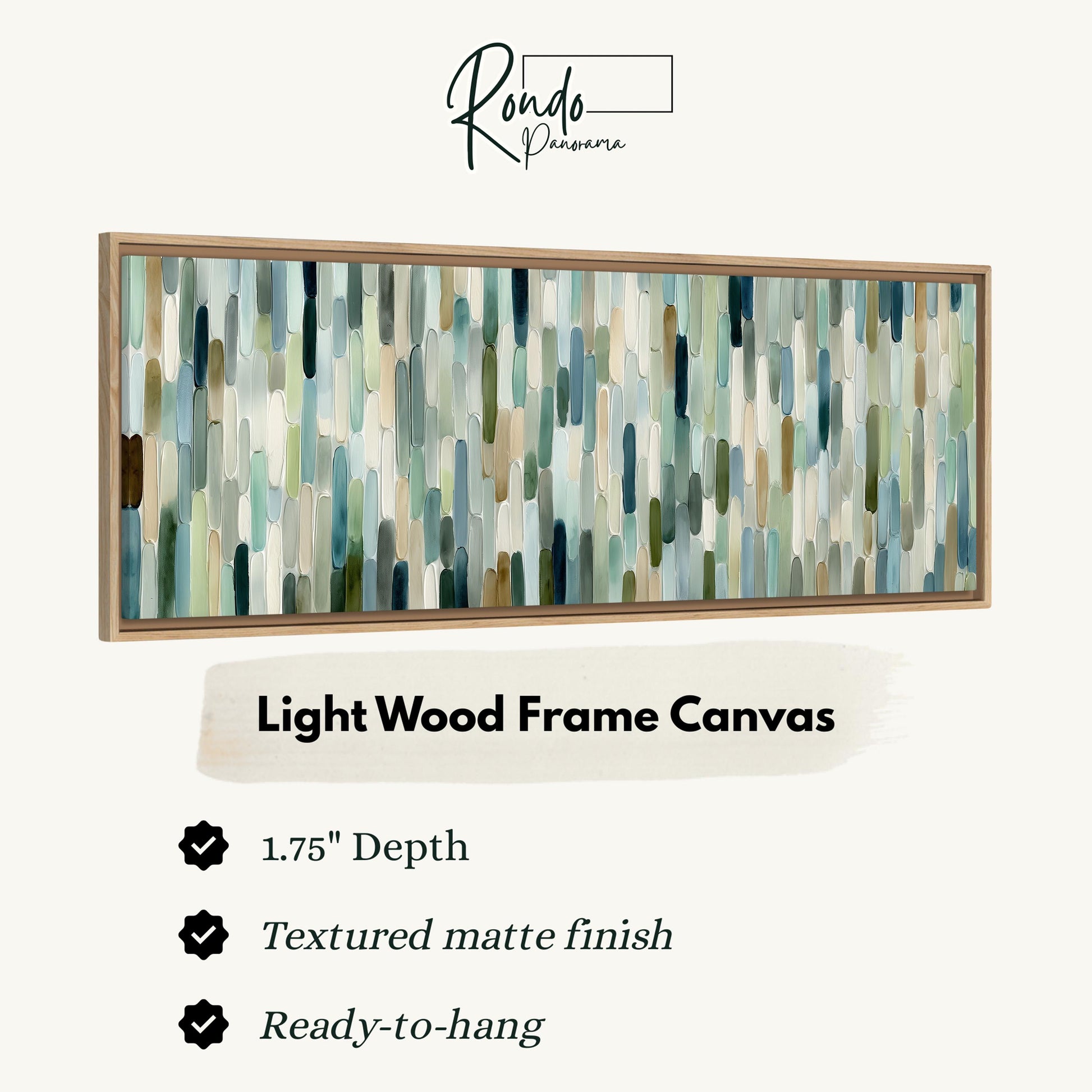 Light wood frame canvas