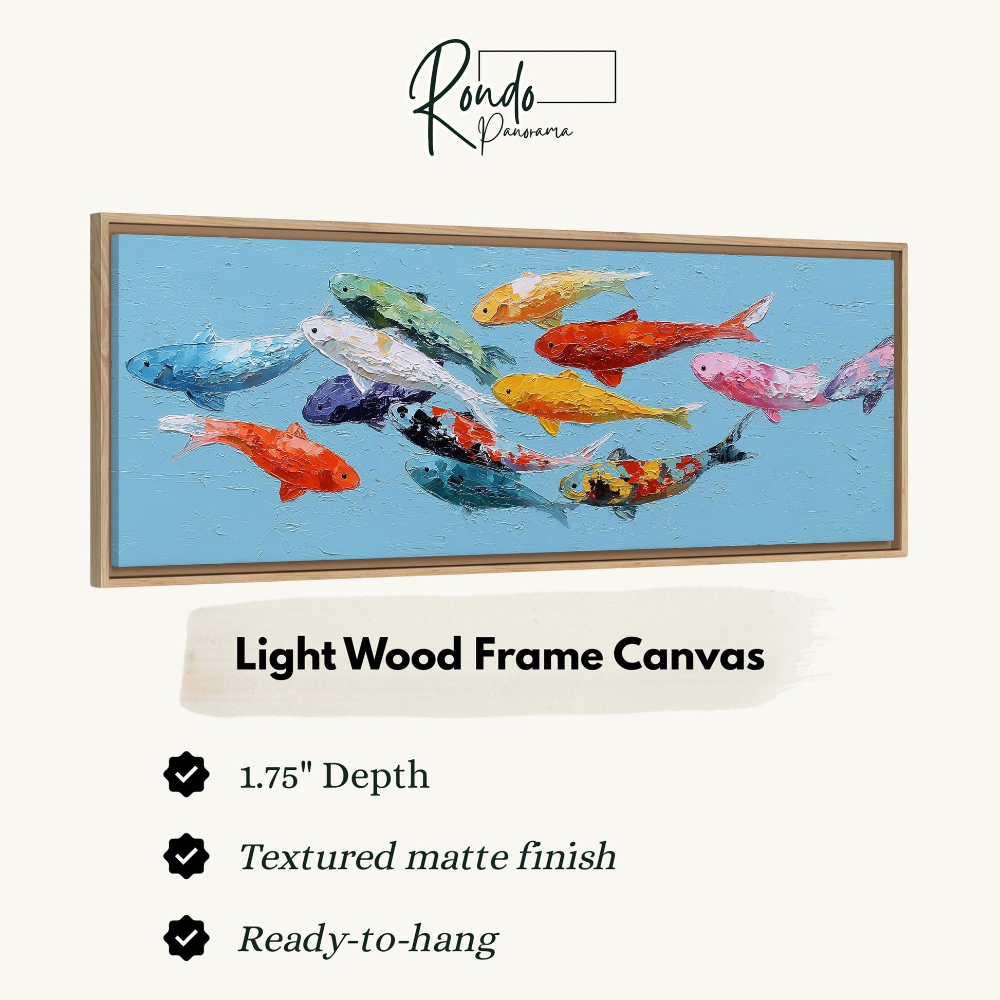 Light wood frame canvas
