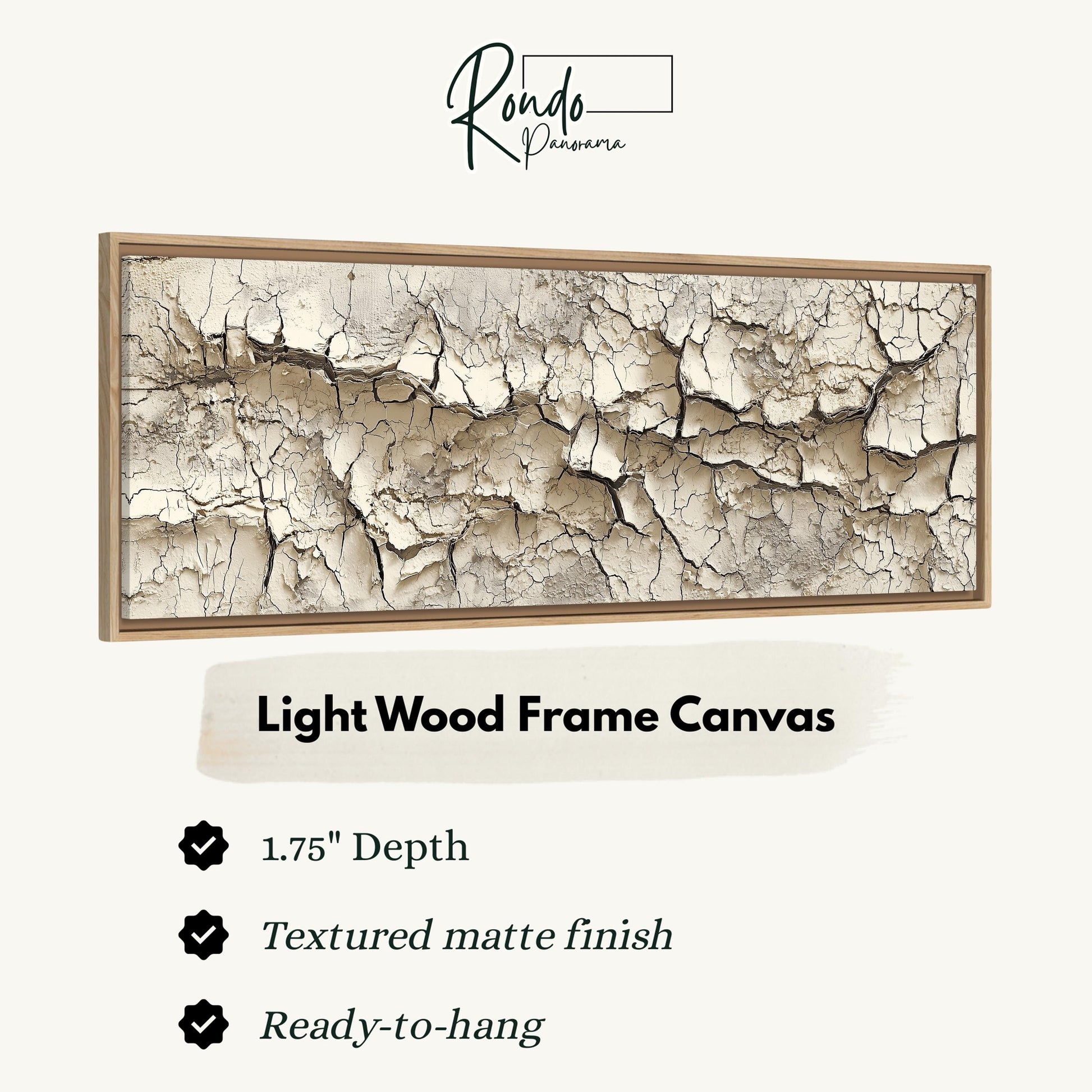 Light wood frame canvas