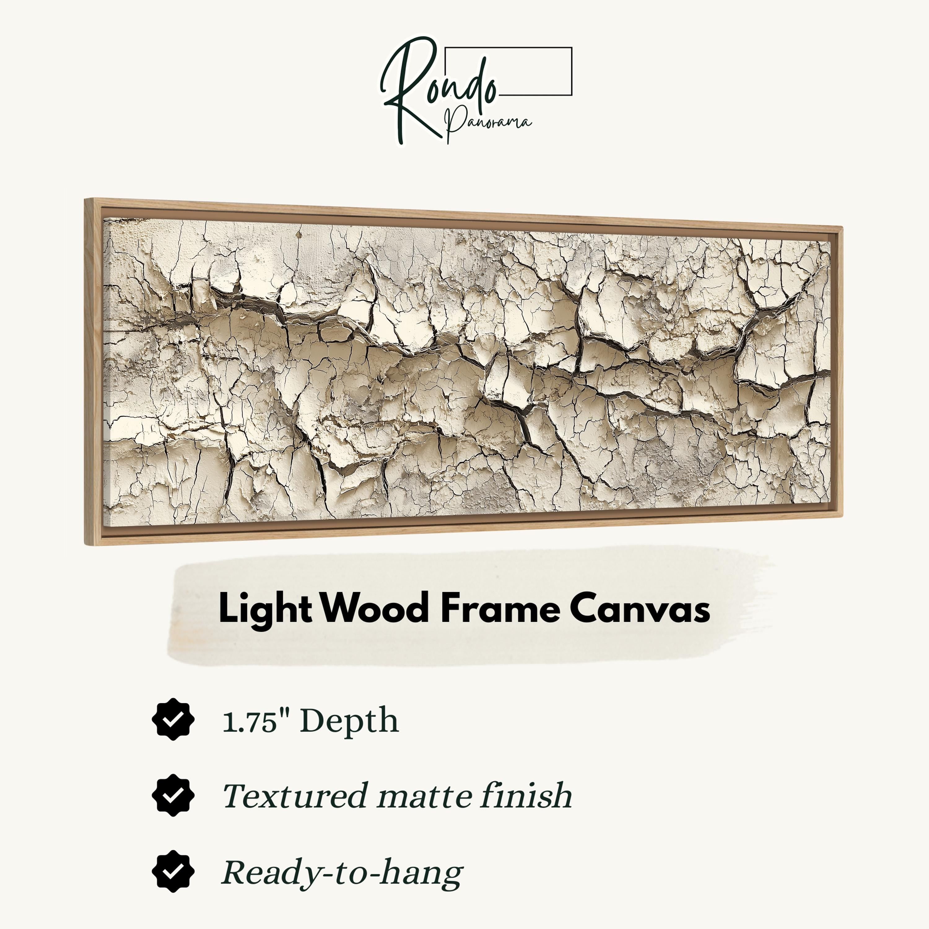 Light wood frame canvas