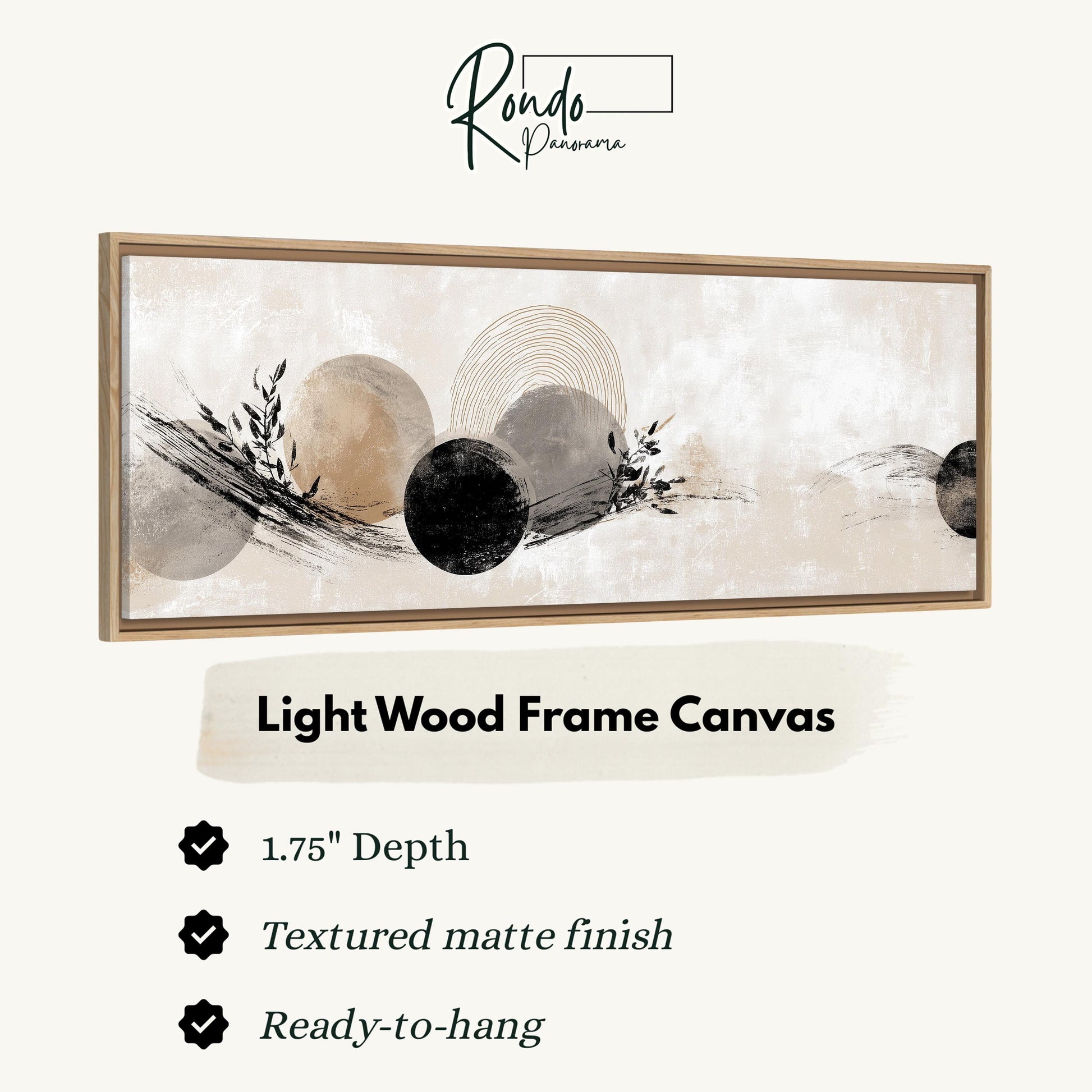 Light wood frame canvas