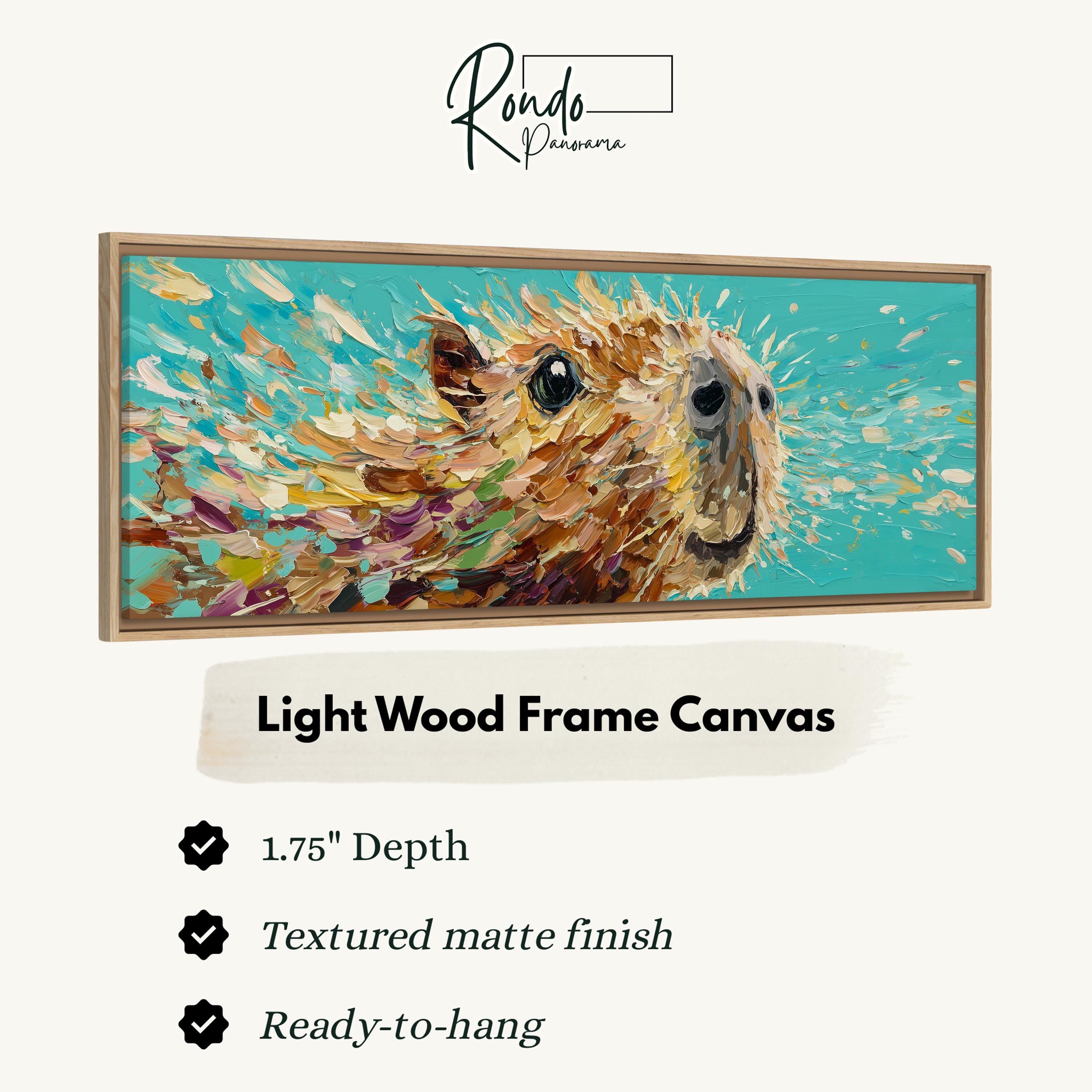 Abstract Capybara - Wide Panoramic Wall Art