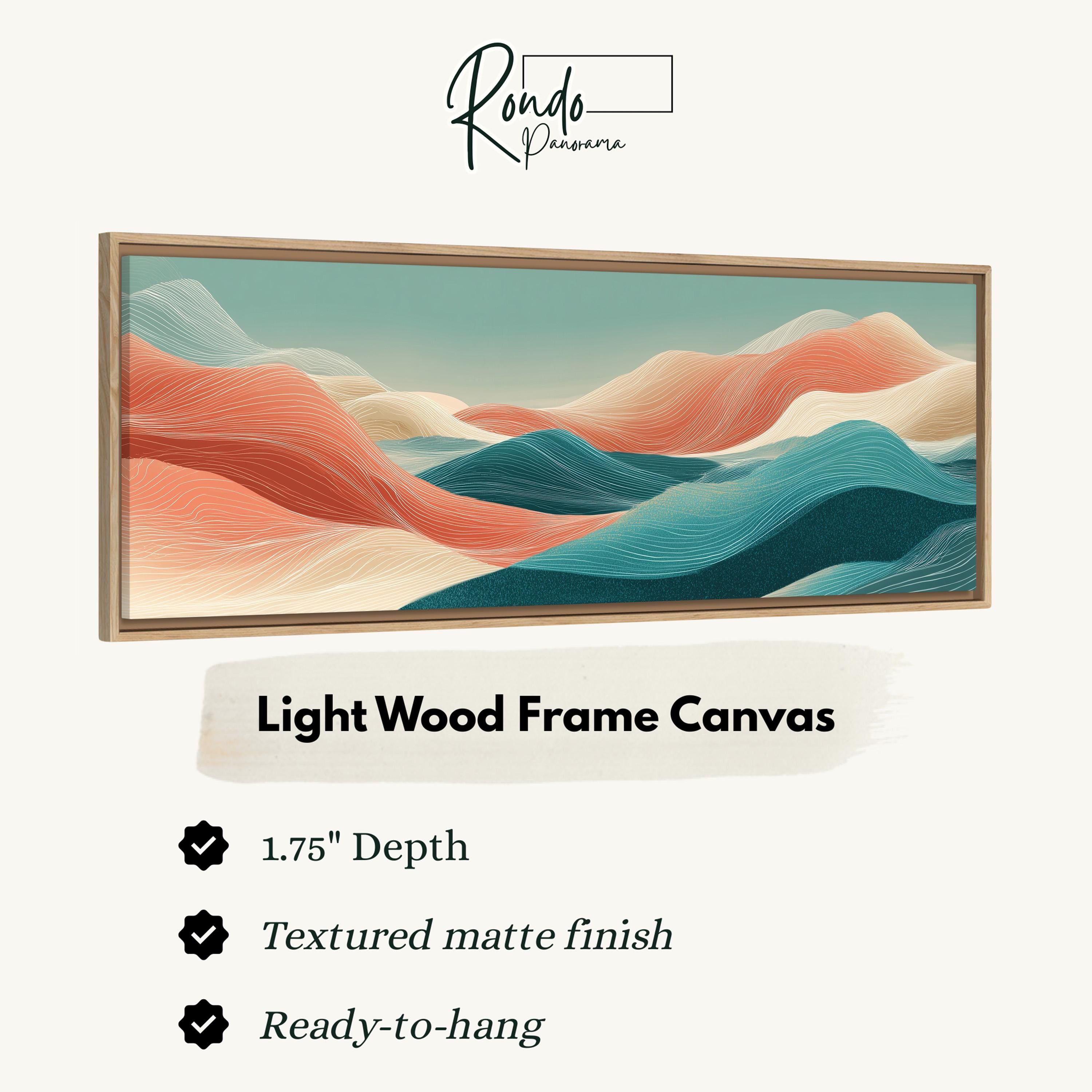 Light wood frame canvas