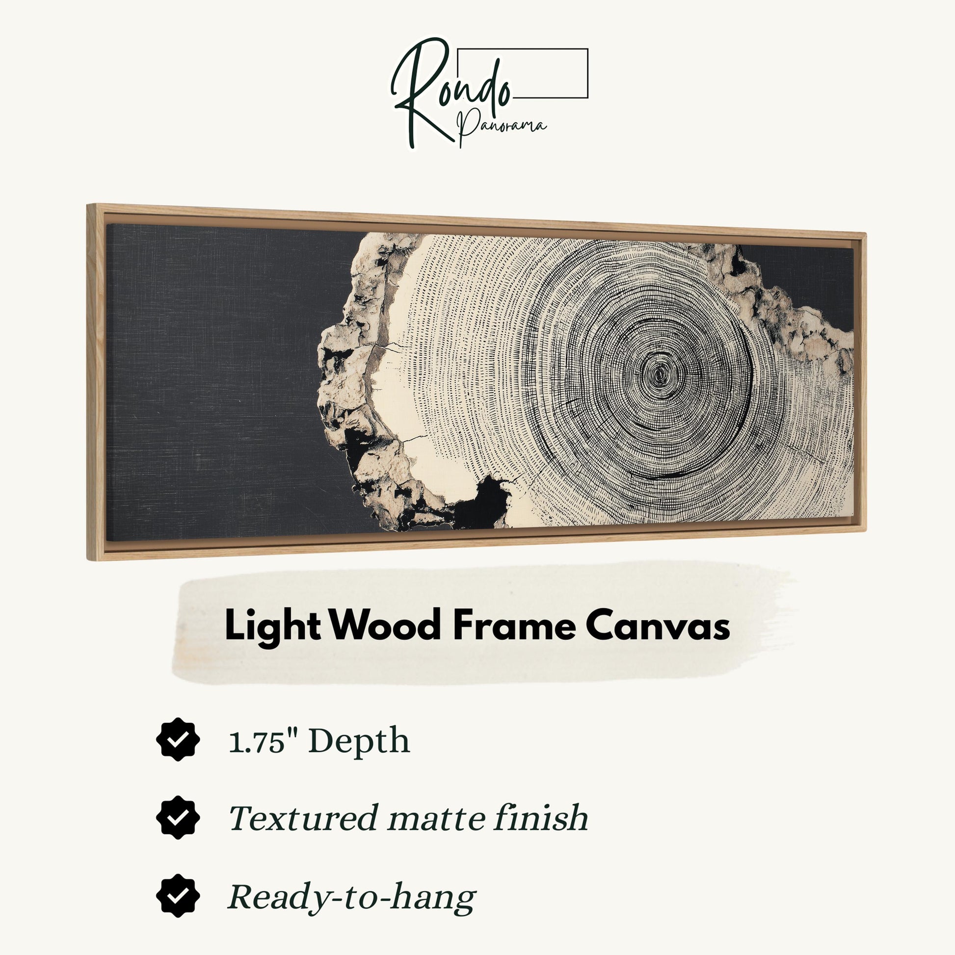 Light wood frame canvas