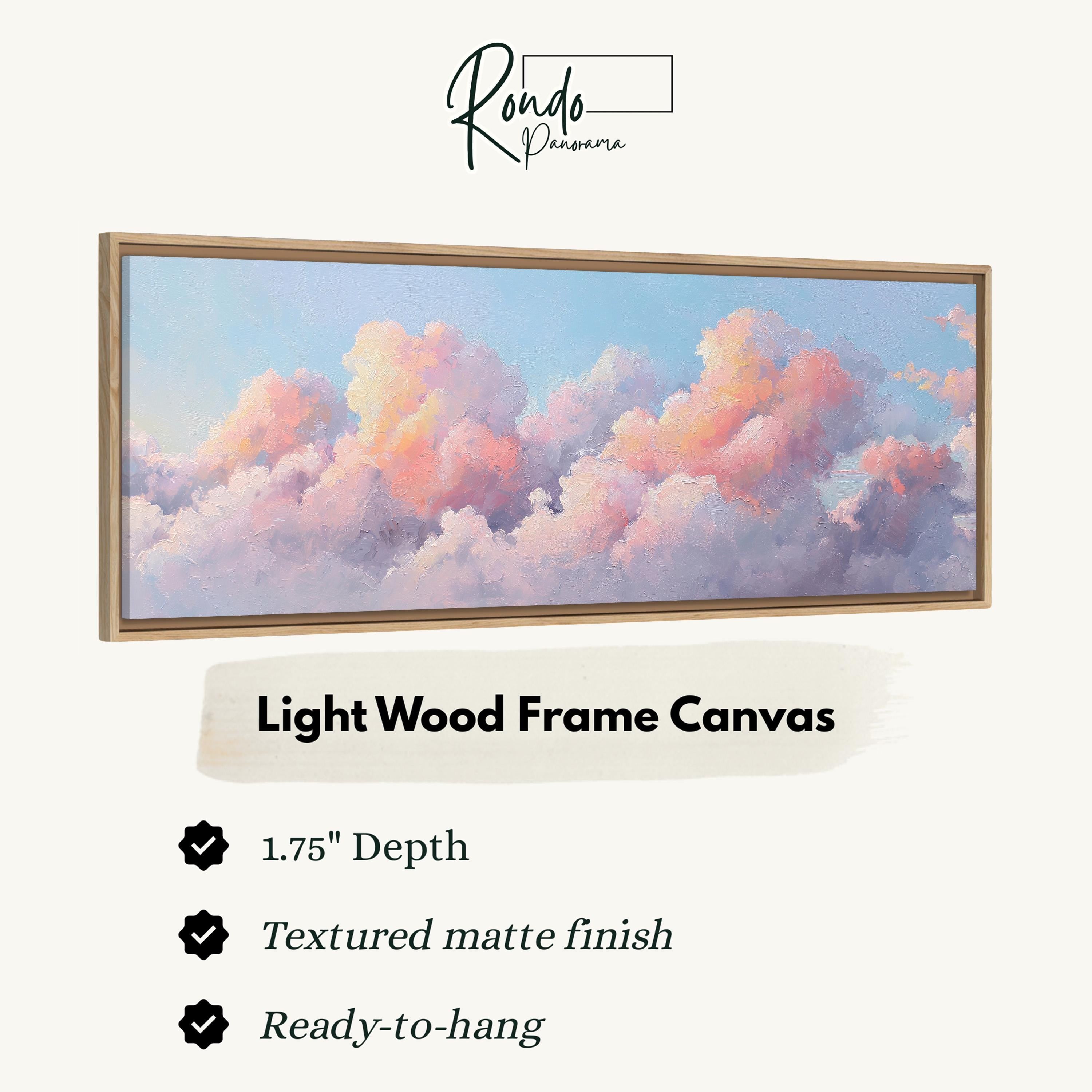 Light wood frame canvas