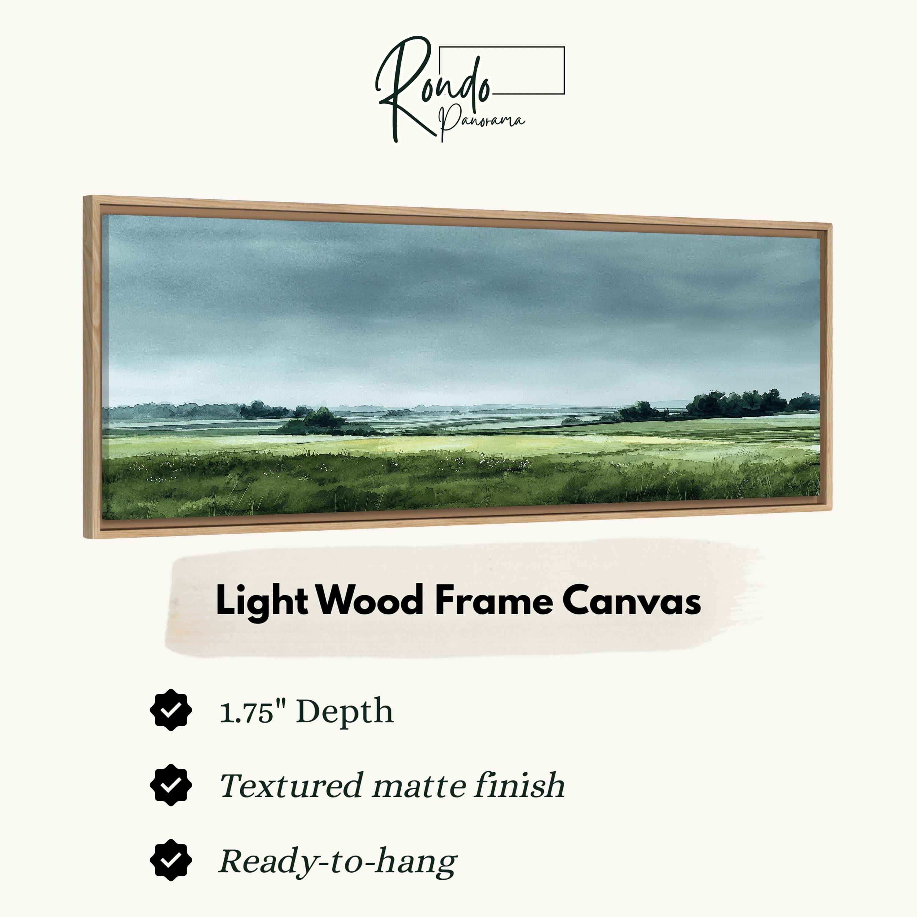 Light wood frame canvas