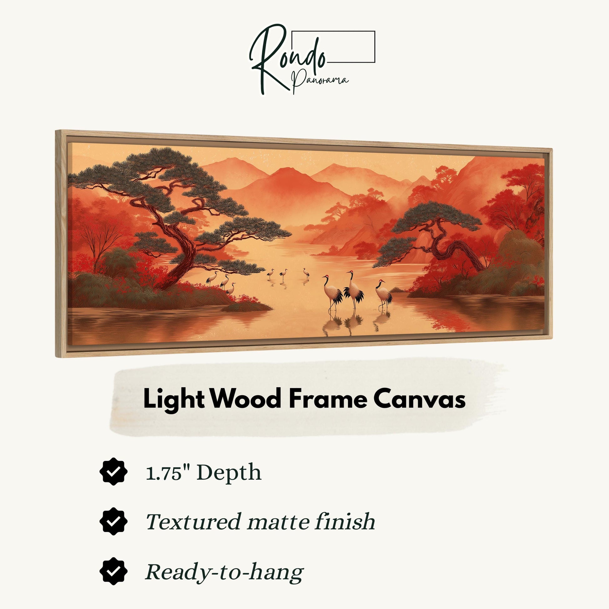Light wood frame canvas