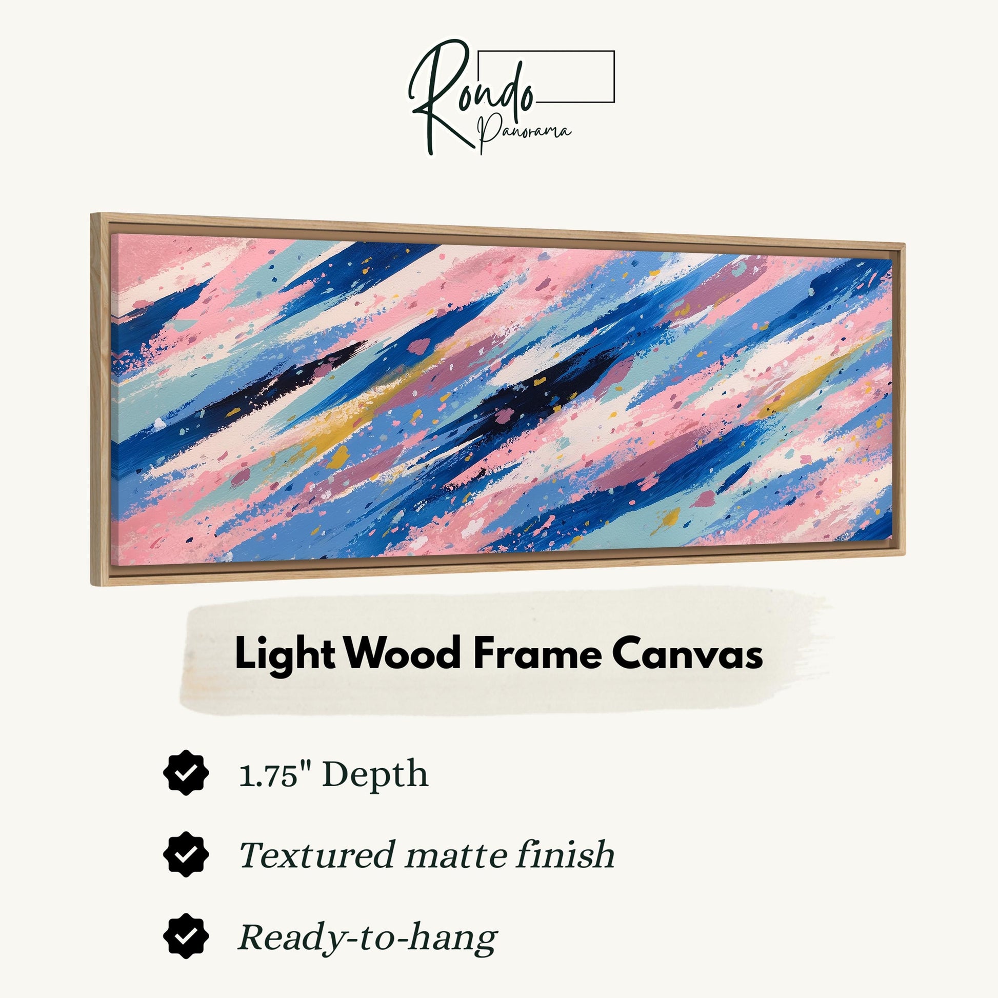 Light wood frame canvas