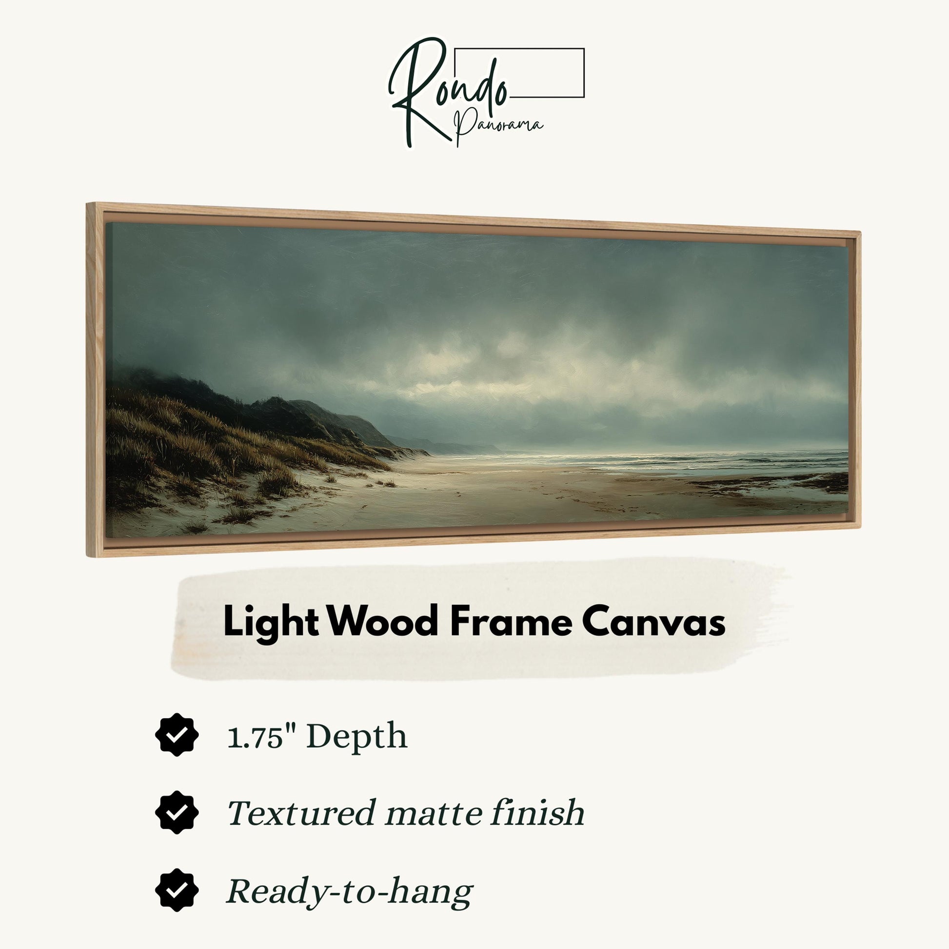 Light wood frame canvas
