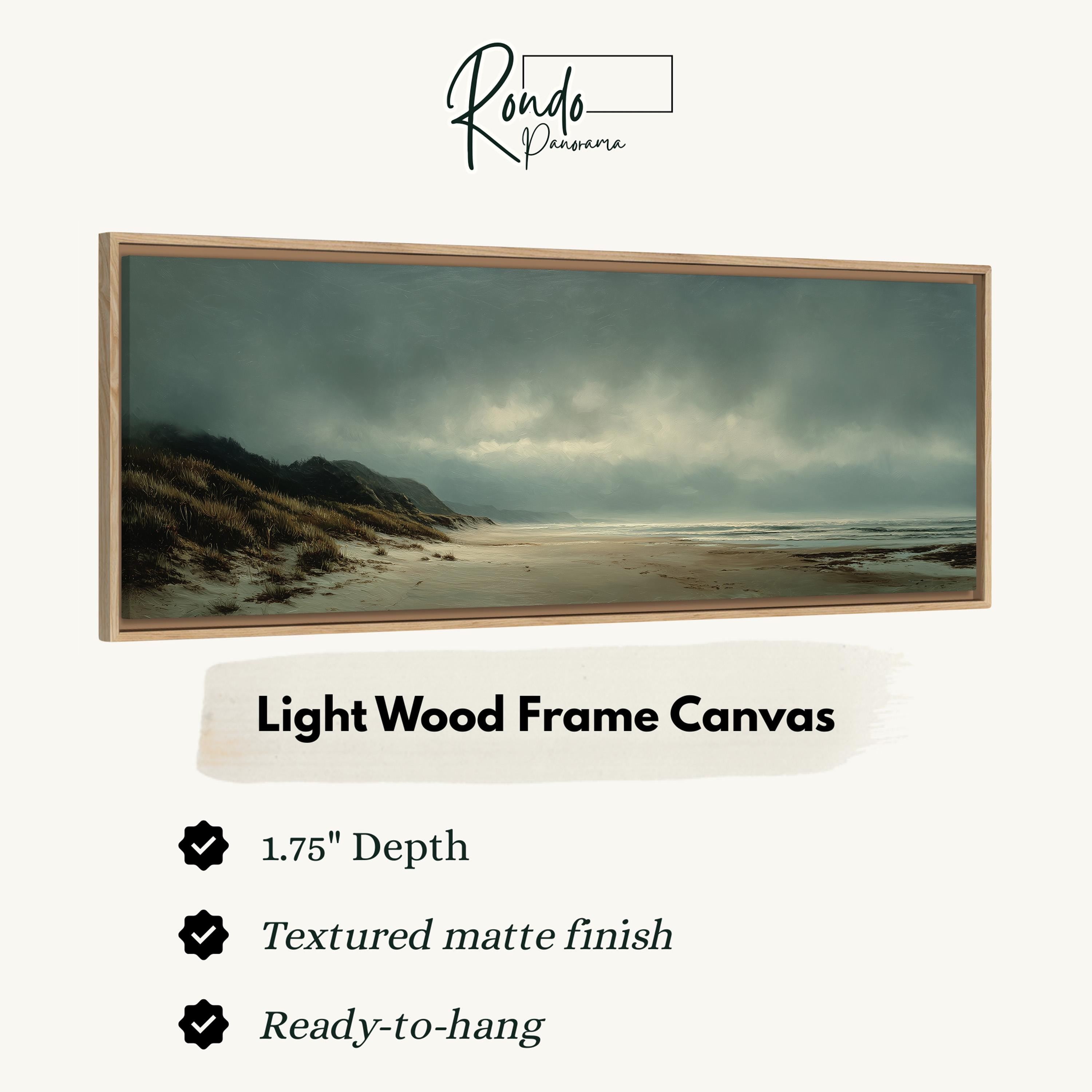 Light wood frame canvas