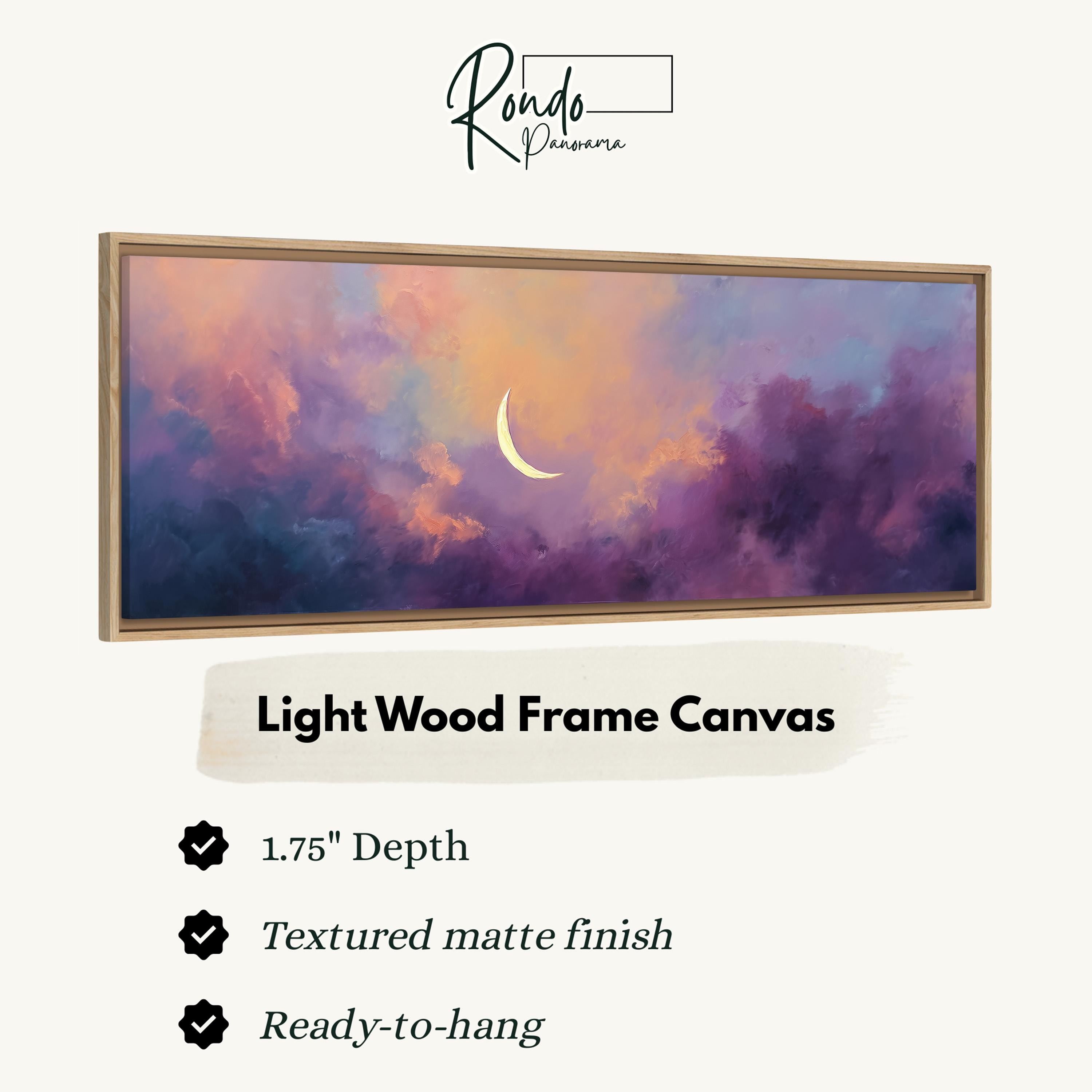Light wood frame canvas
