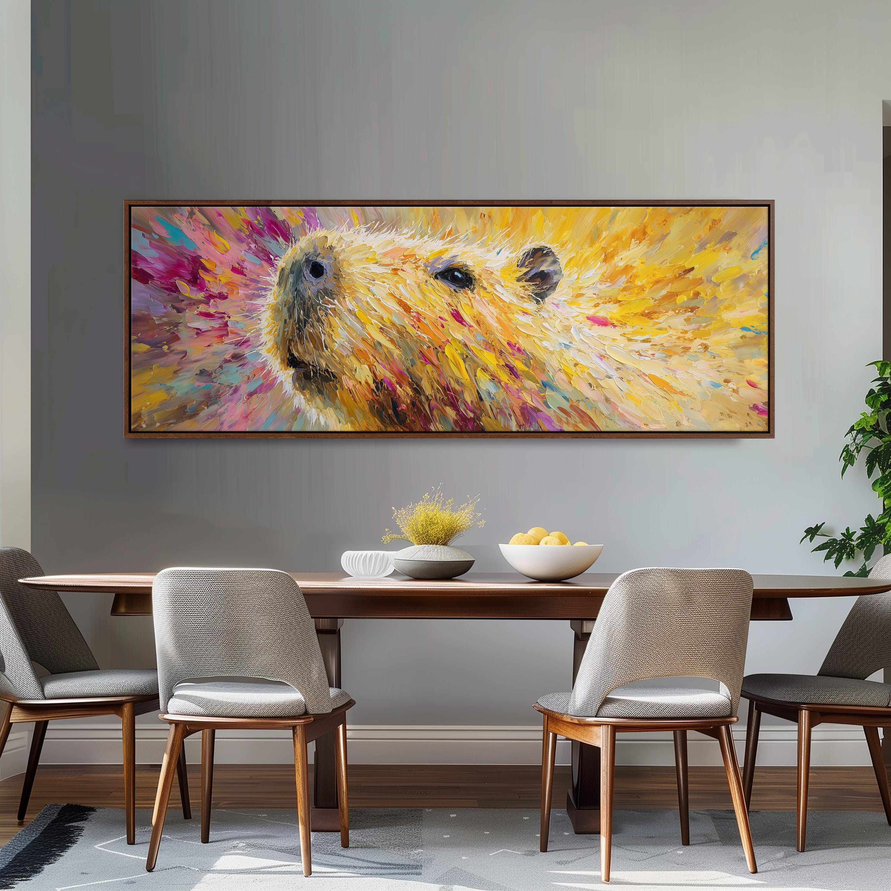 Colorful Capybara - Abstract Animal Art