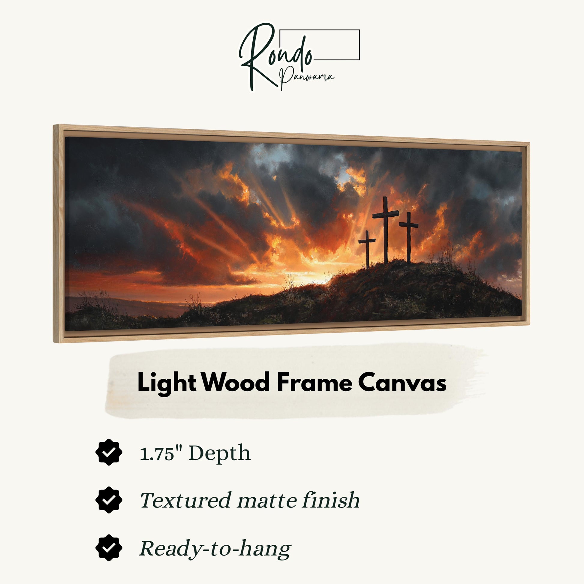Light wood frame canvas