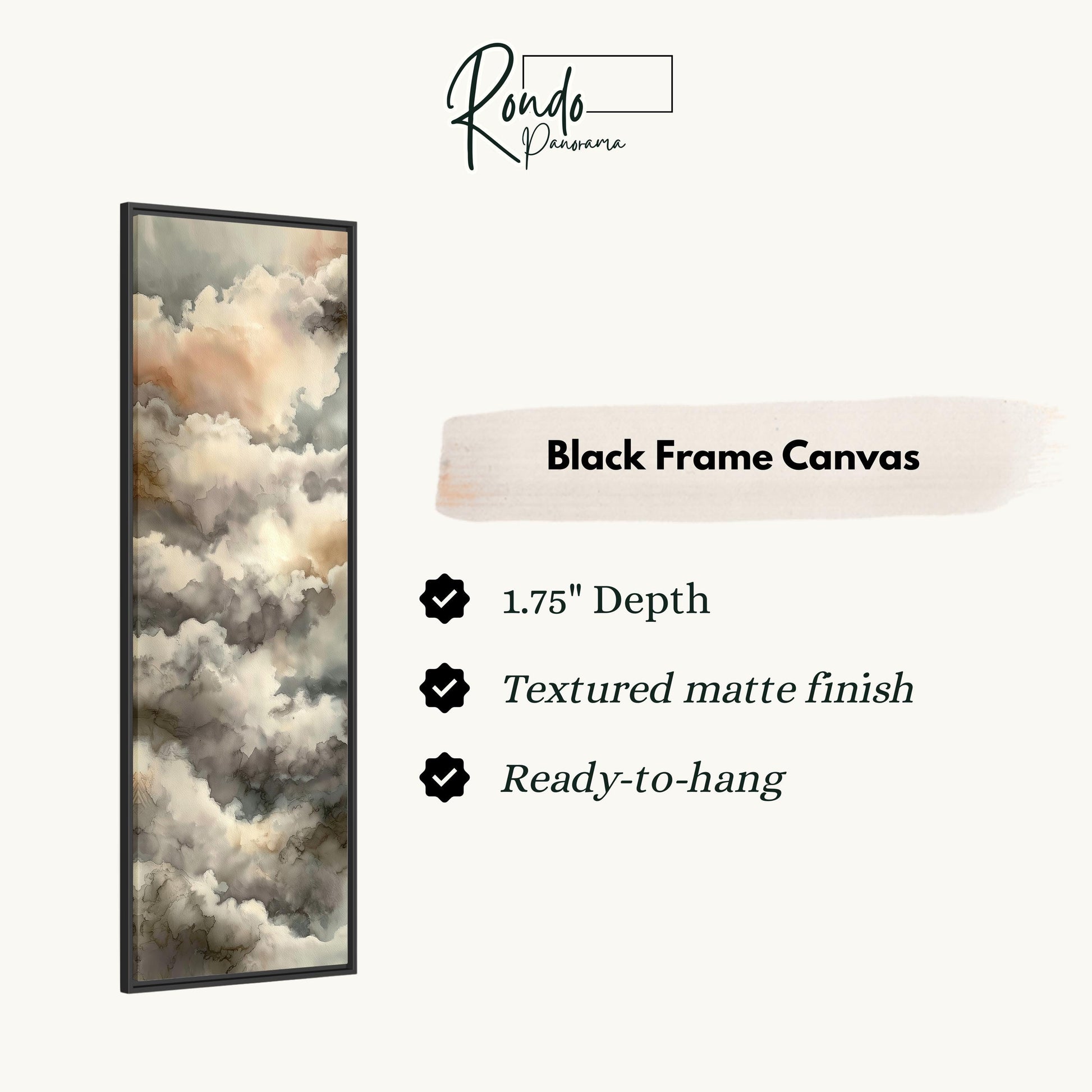 The image is a black frame canvas with a cloud-like design.