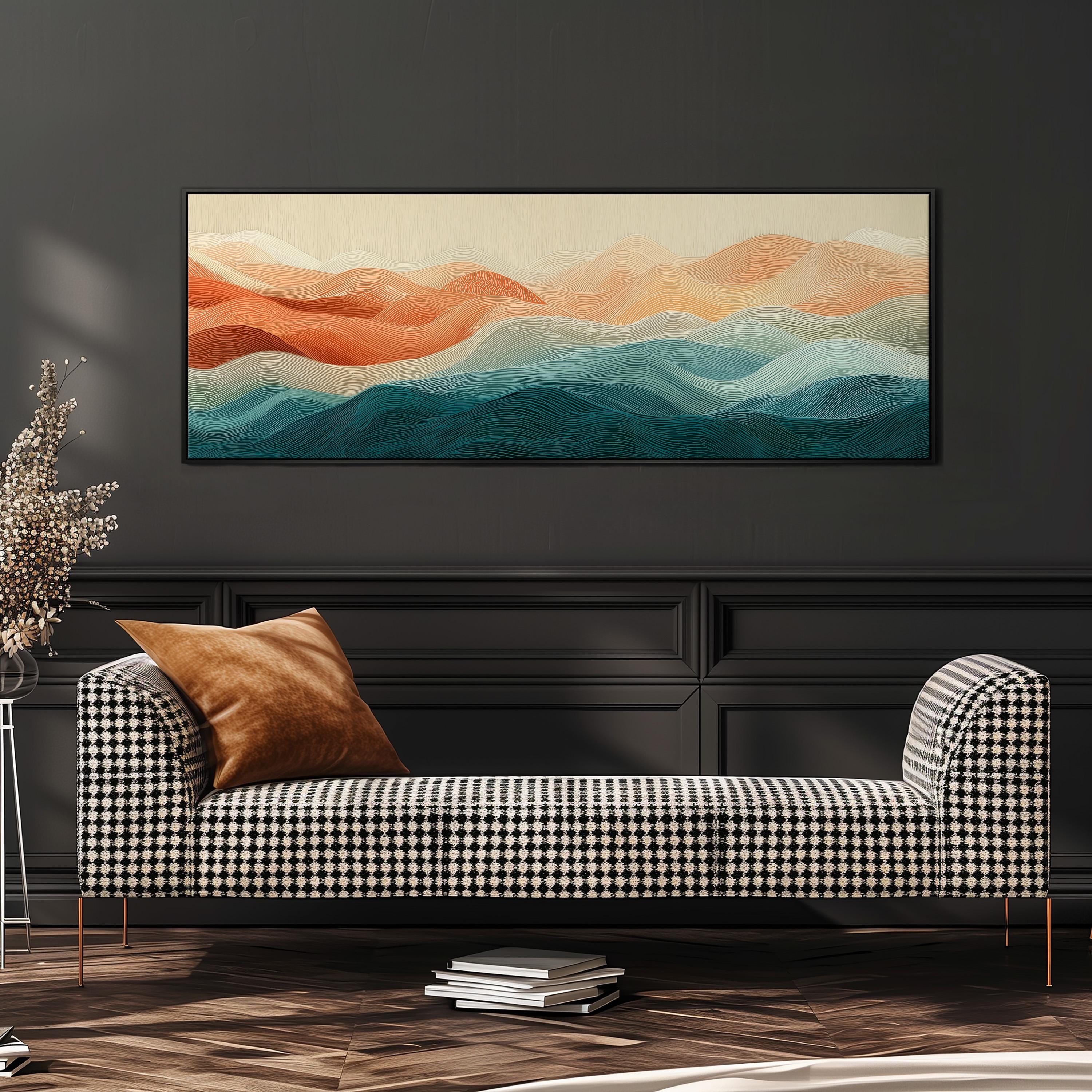 Abstract Mountain - Japandi Wall Art – RondoPanorama