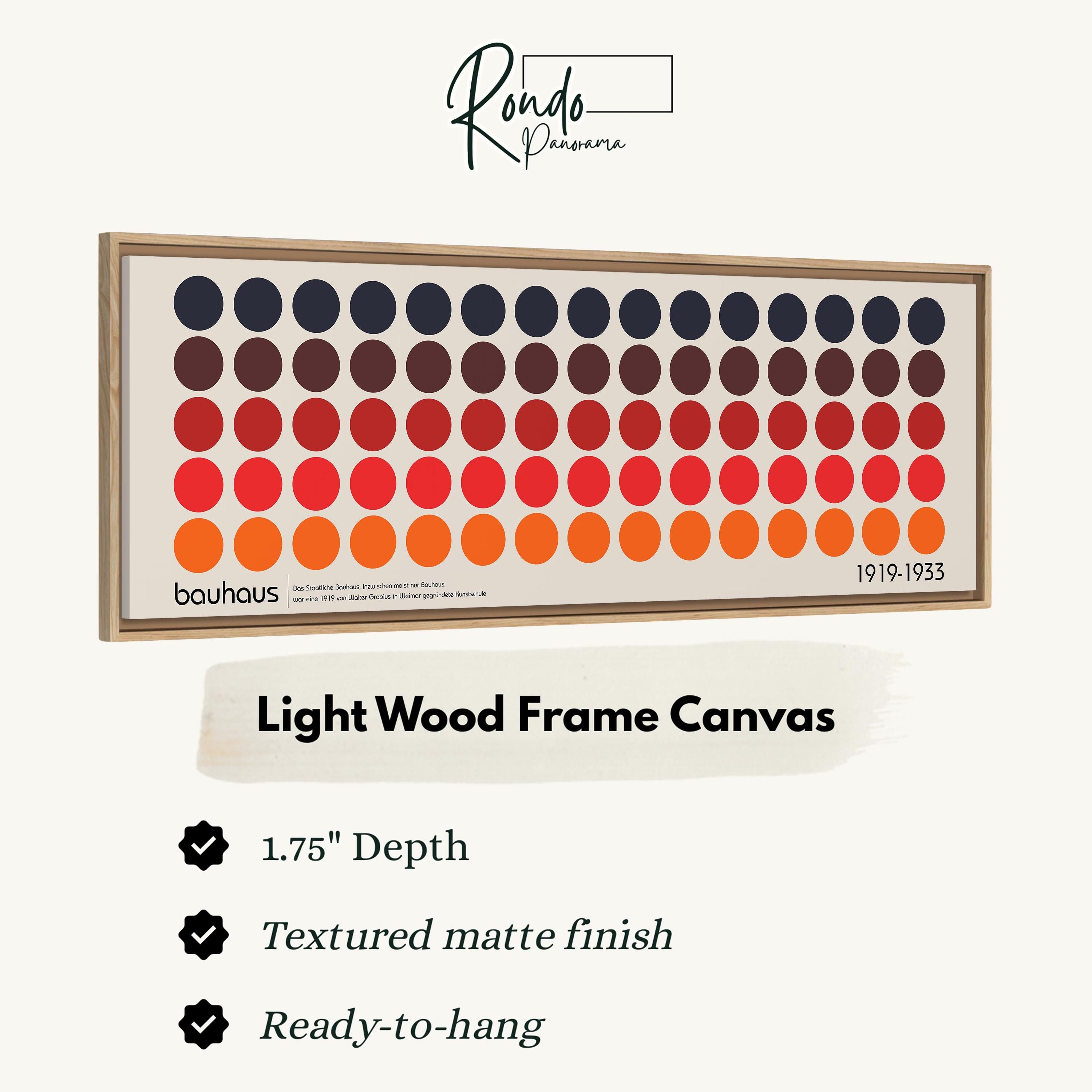 Light wood frame canvas