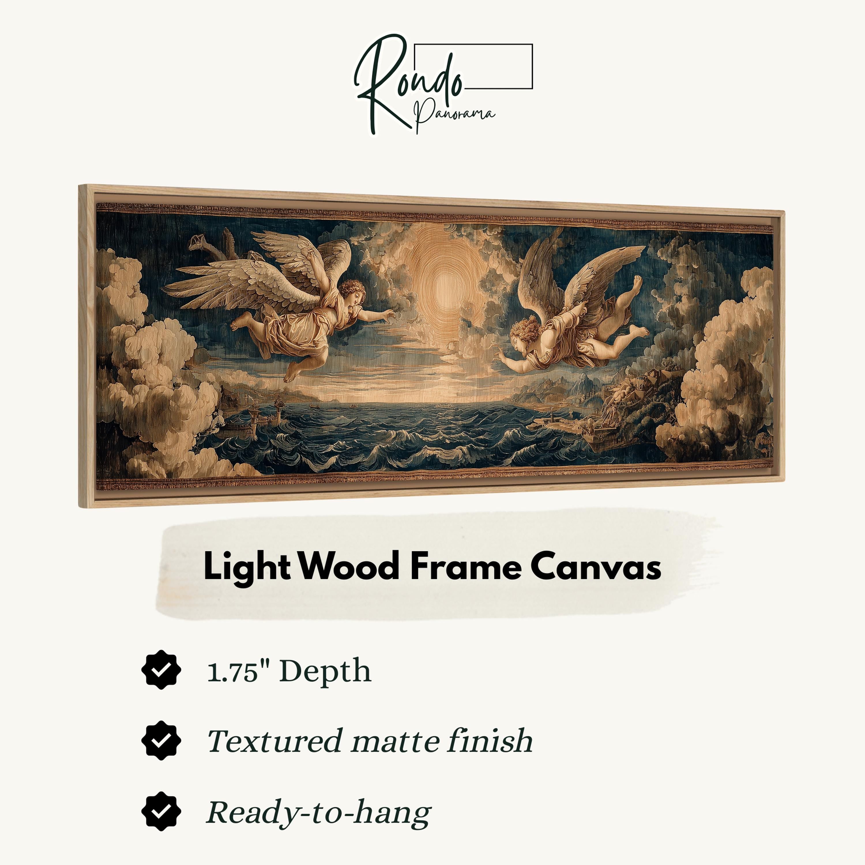 Light wood frame canvas