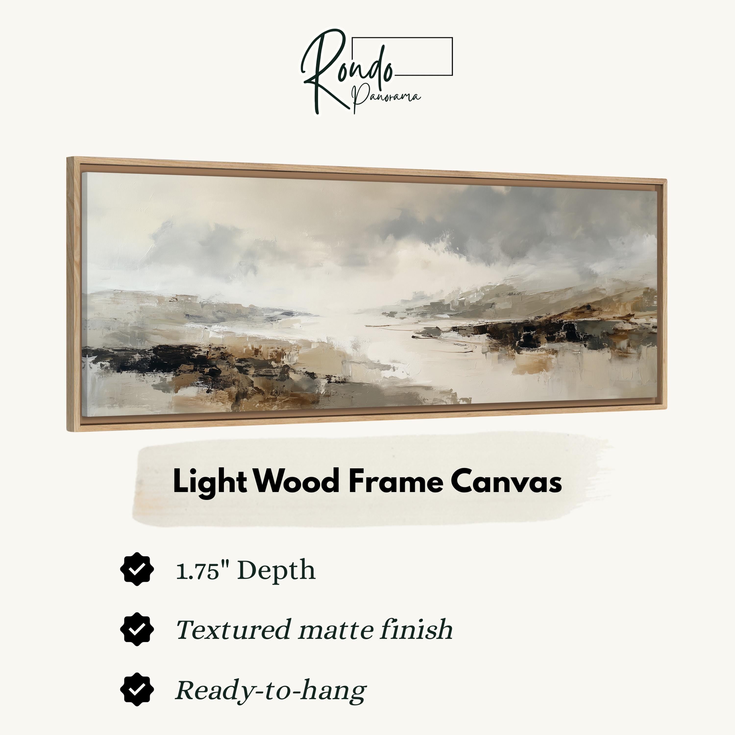 Light wood frame canvas