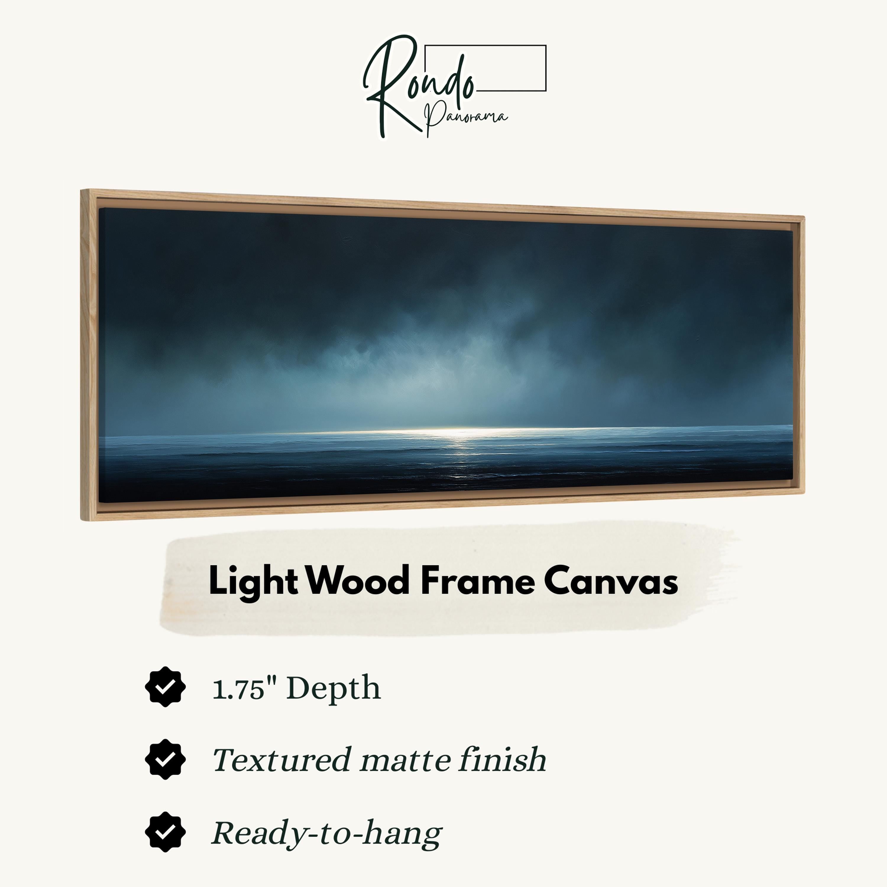 Light wood frame canvas
