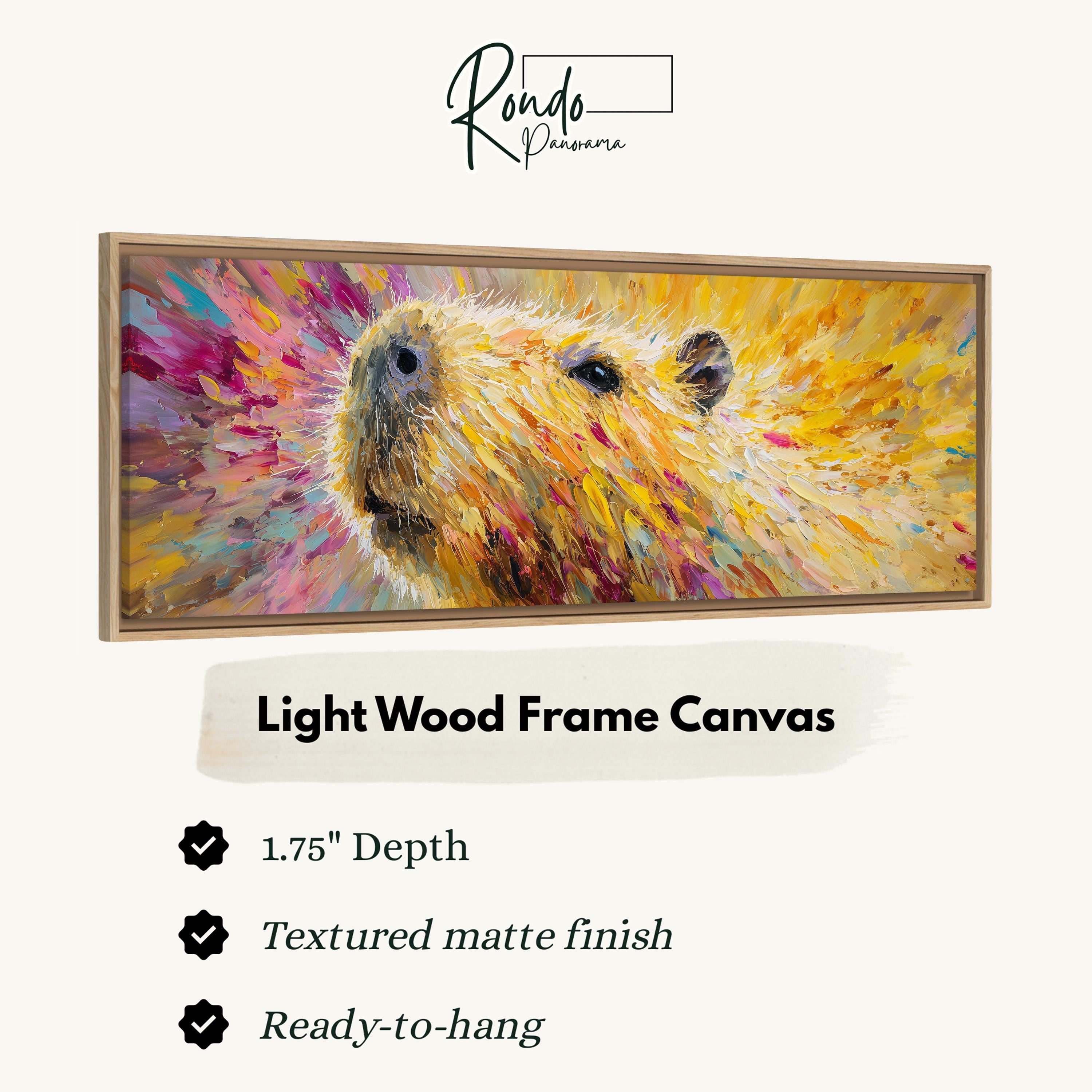 Colorful Capybara - Abstract Animal Art