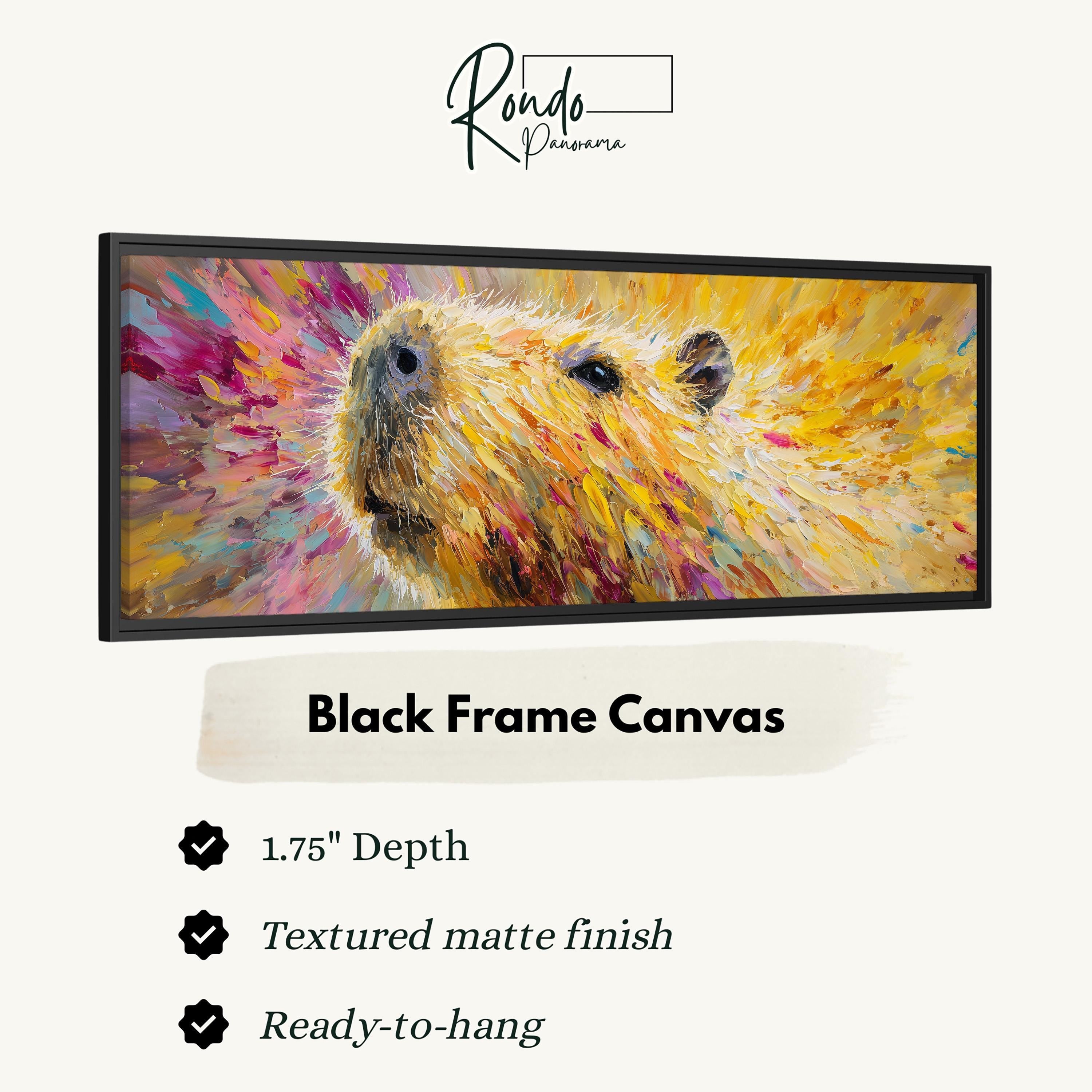 Colorful Capybara - Abstract Animal Art
