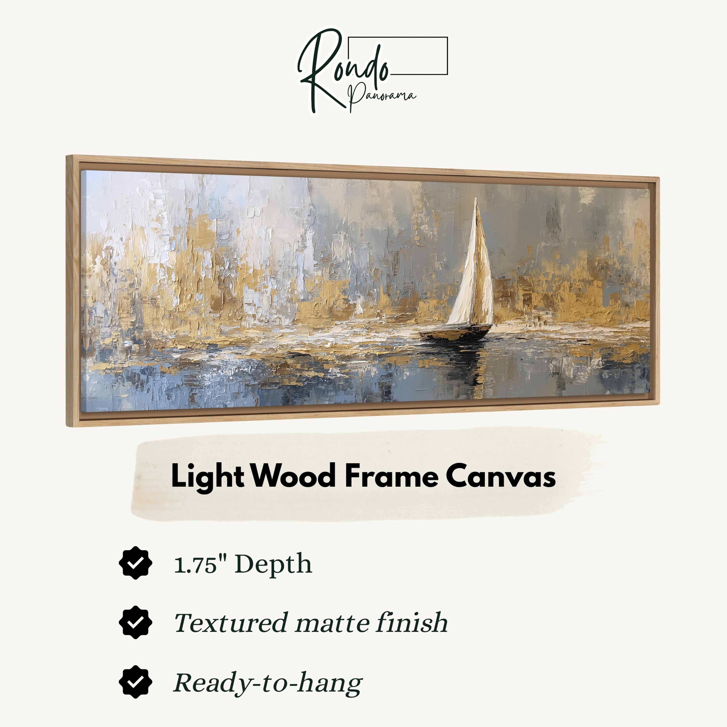 Light wood frame canvas
