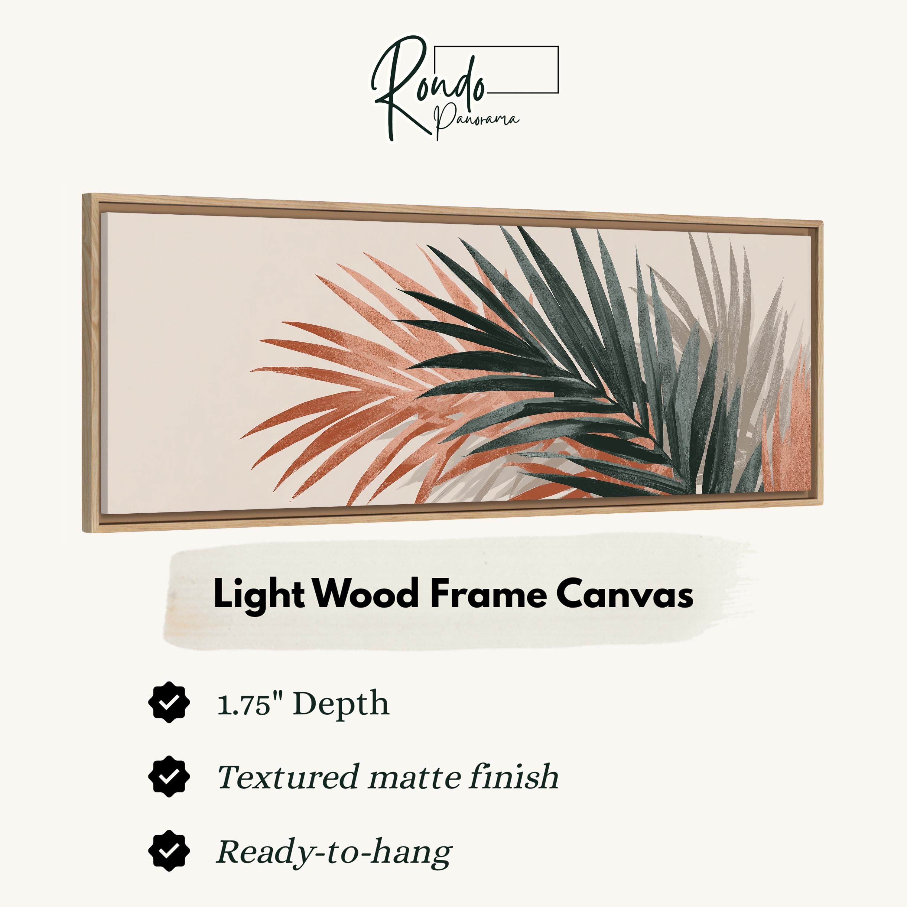 Light wood frame canvas
