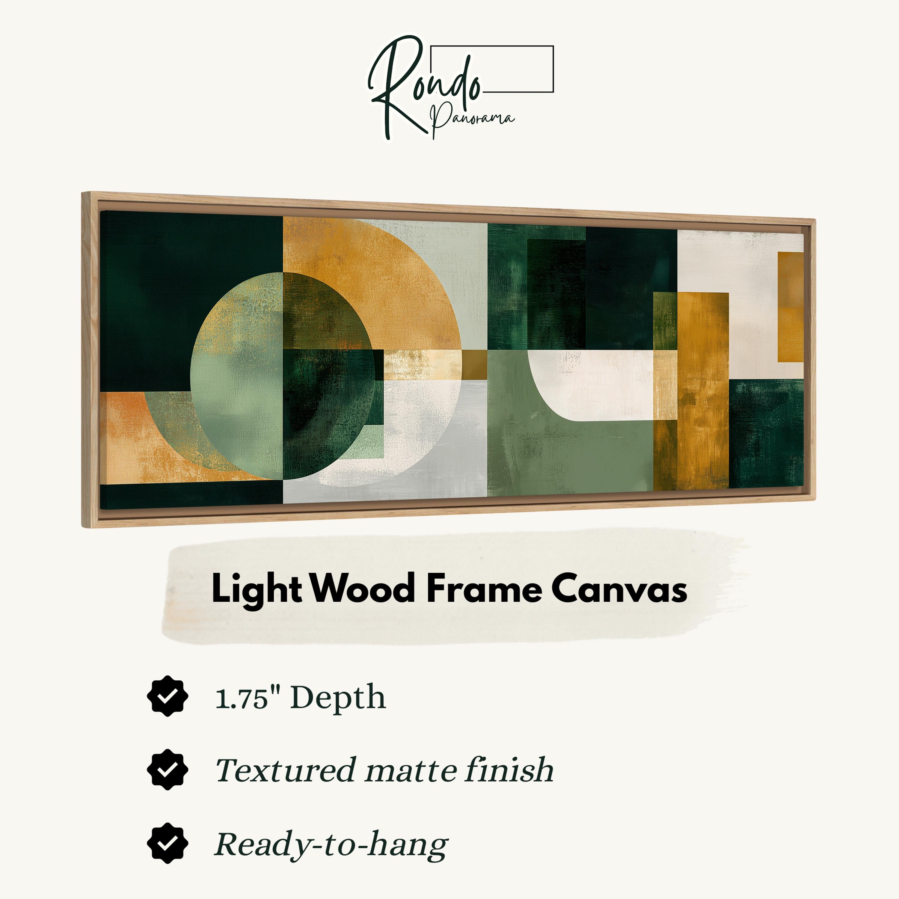 Light wood frame canvas