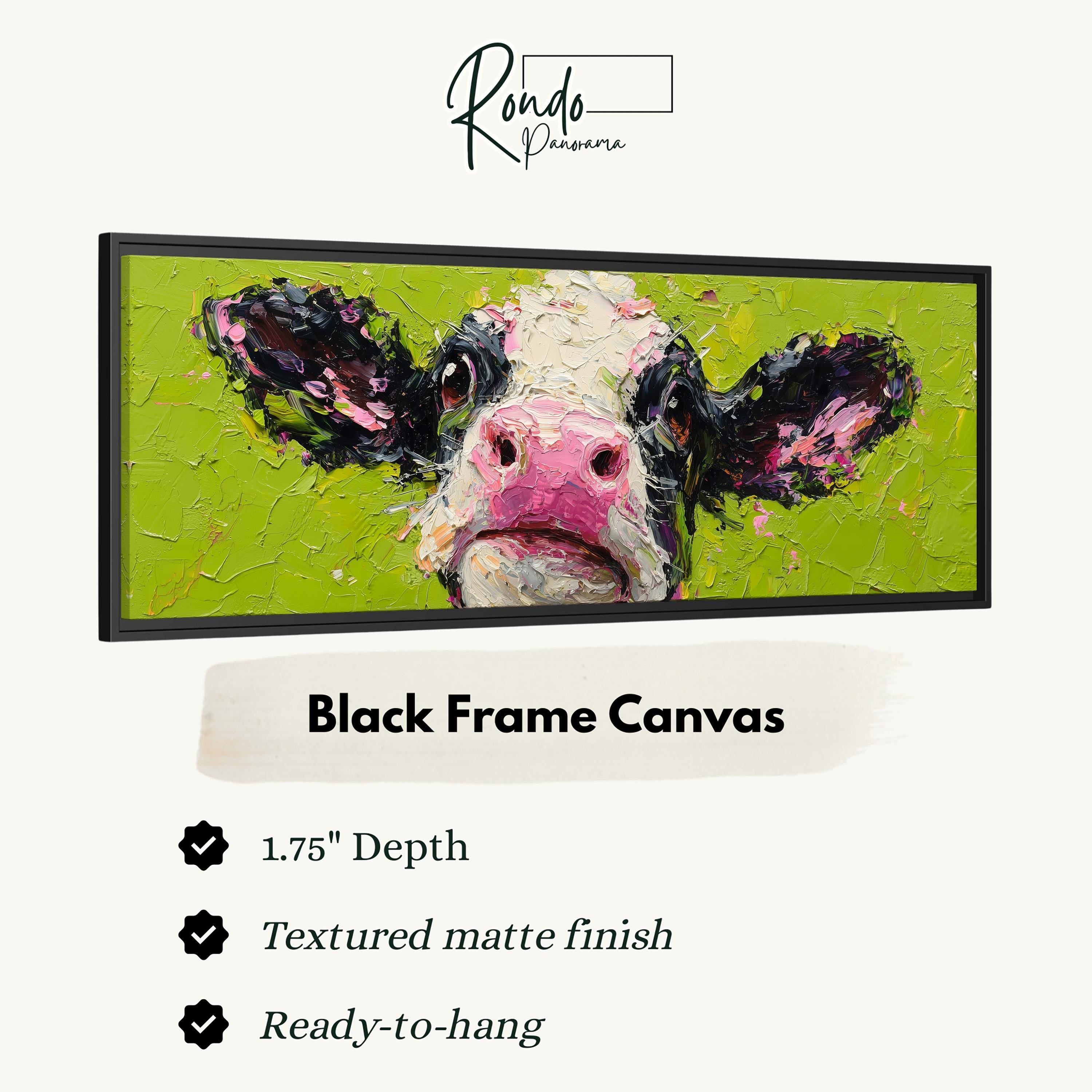 Colorful Cow - Abstract Farm Animal Art