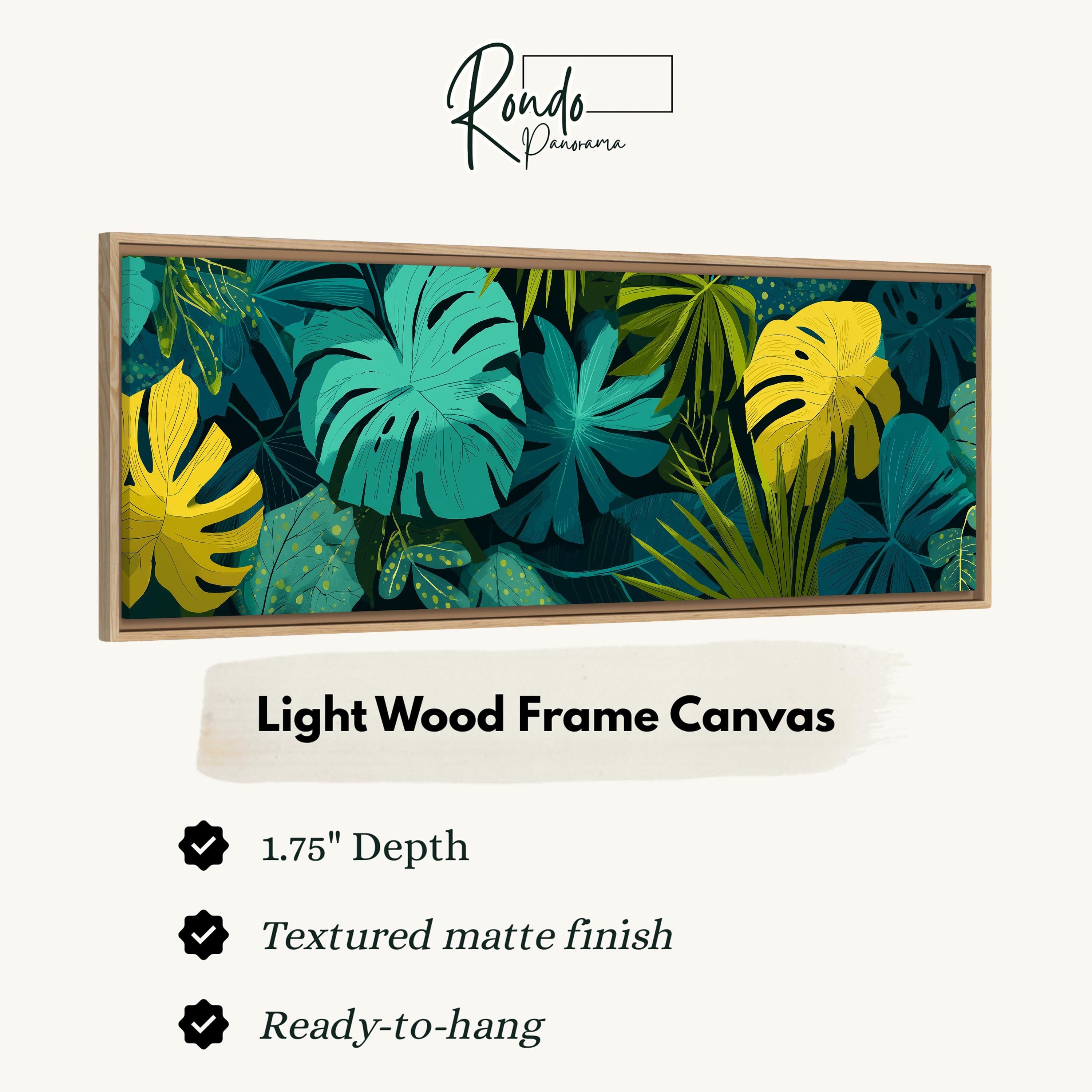 Light wood frame canvas
