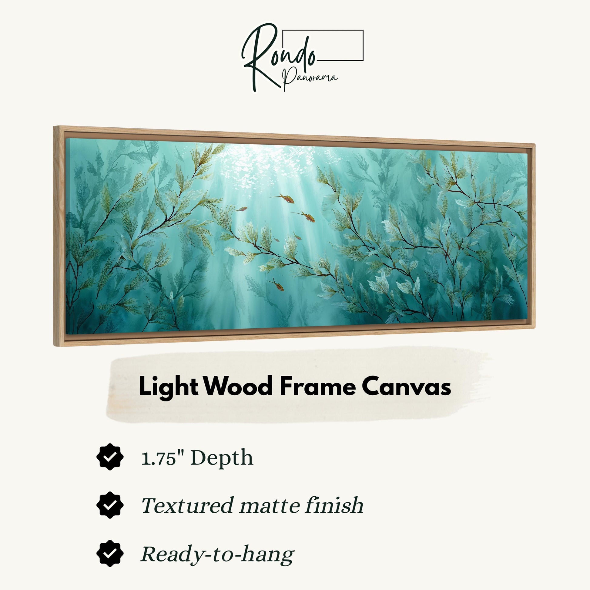 Light wood frame canvas