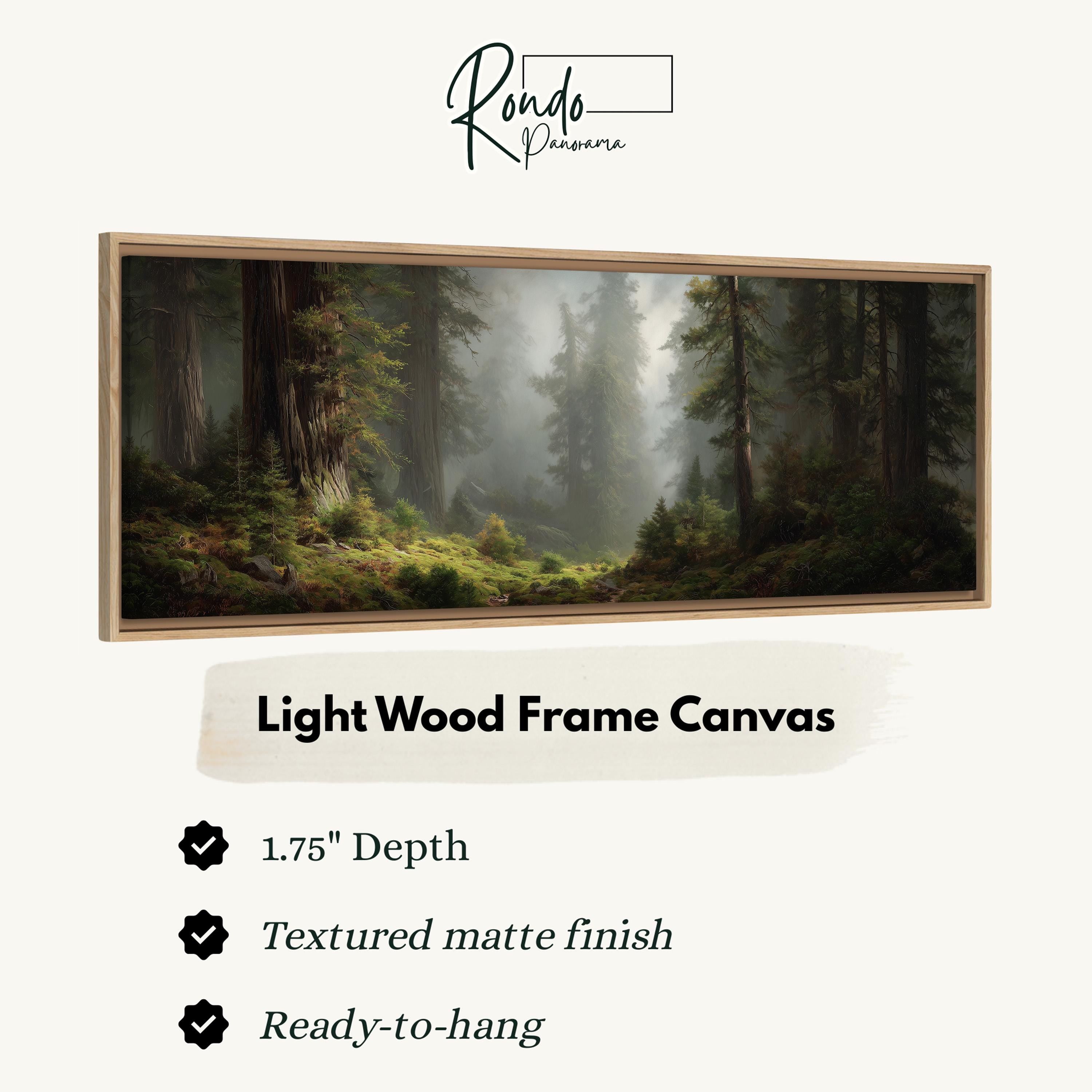Light wood frame canvas