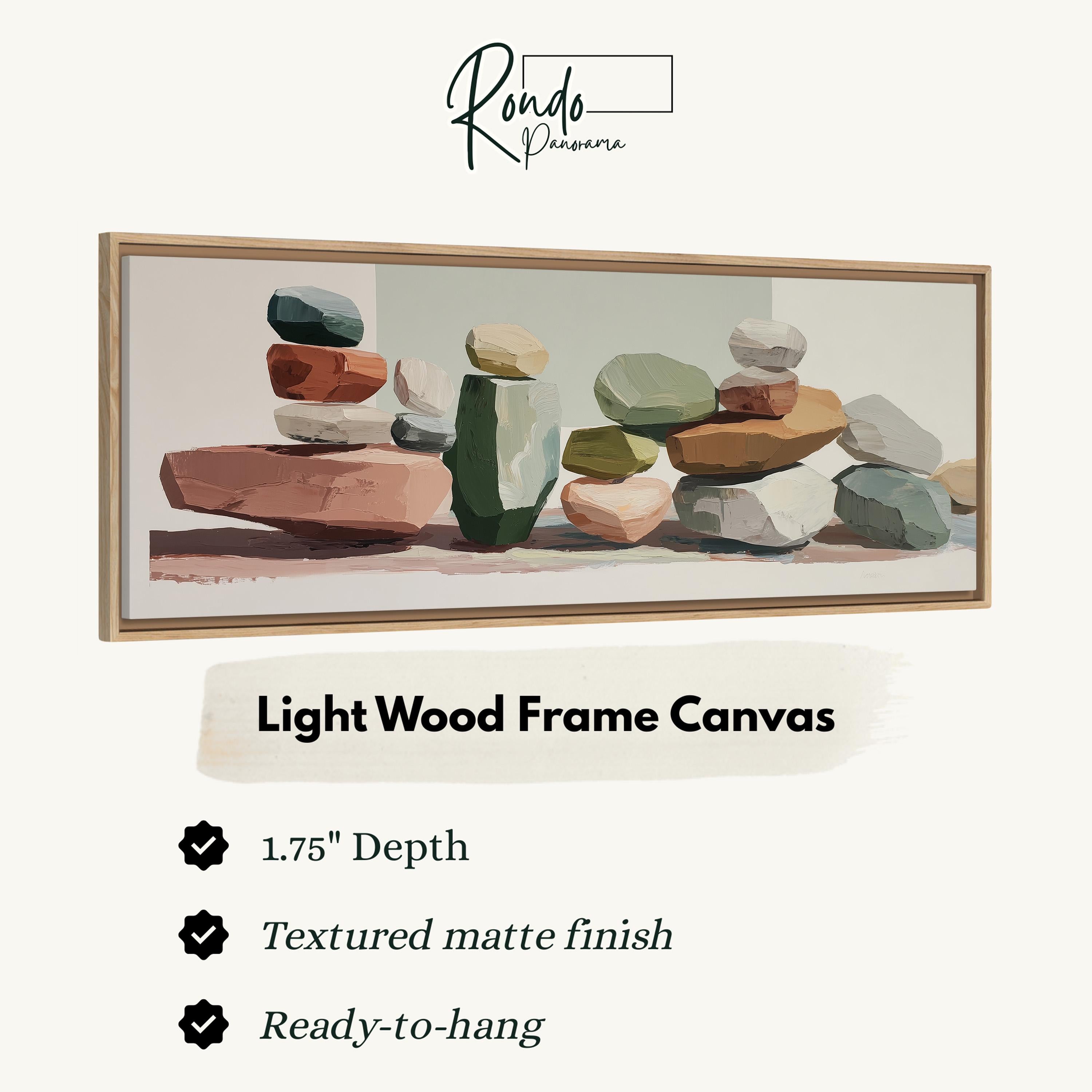 Light wood frame canvas