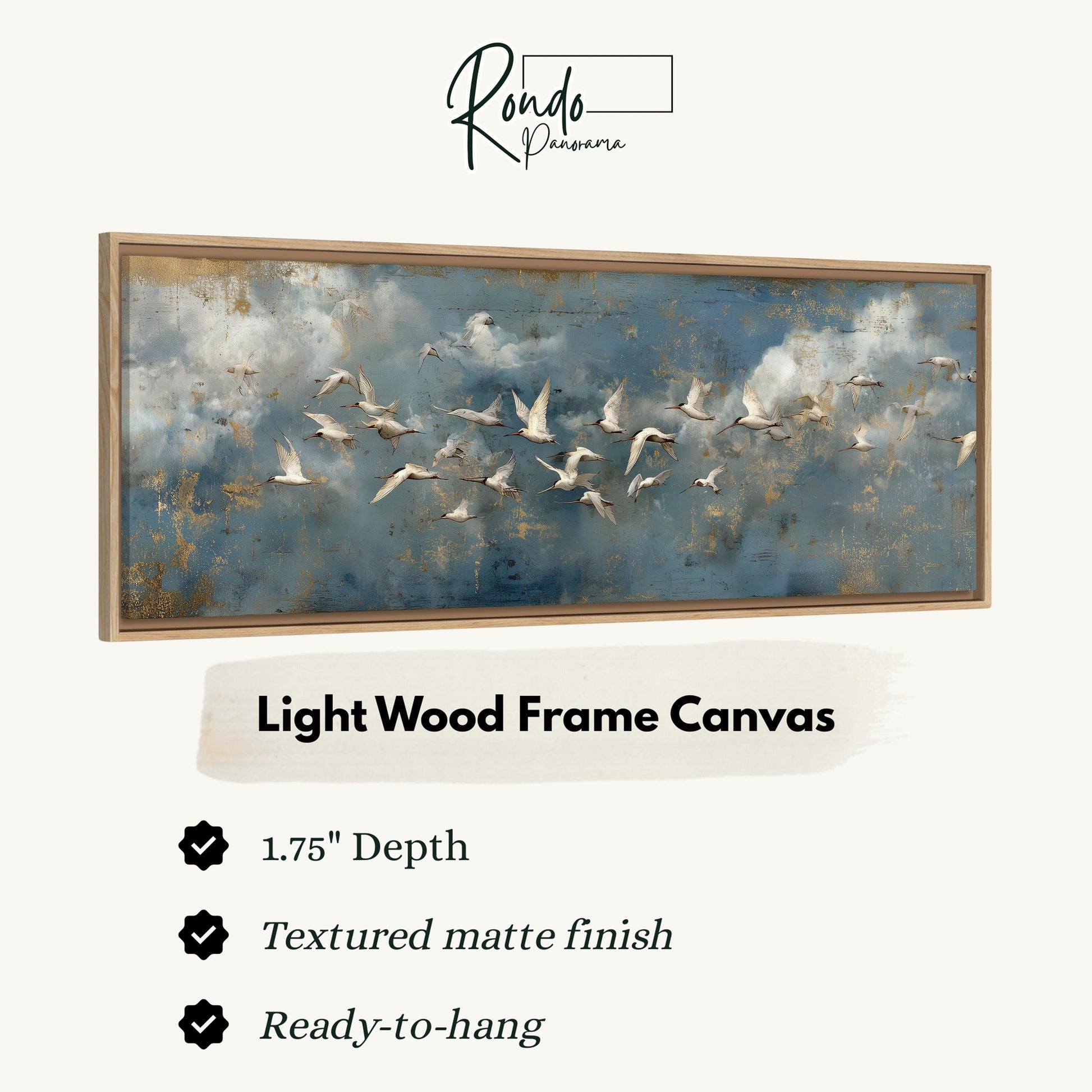 Light wood frame canvas