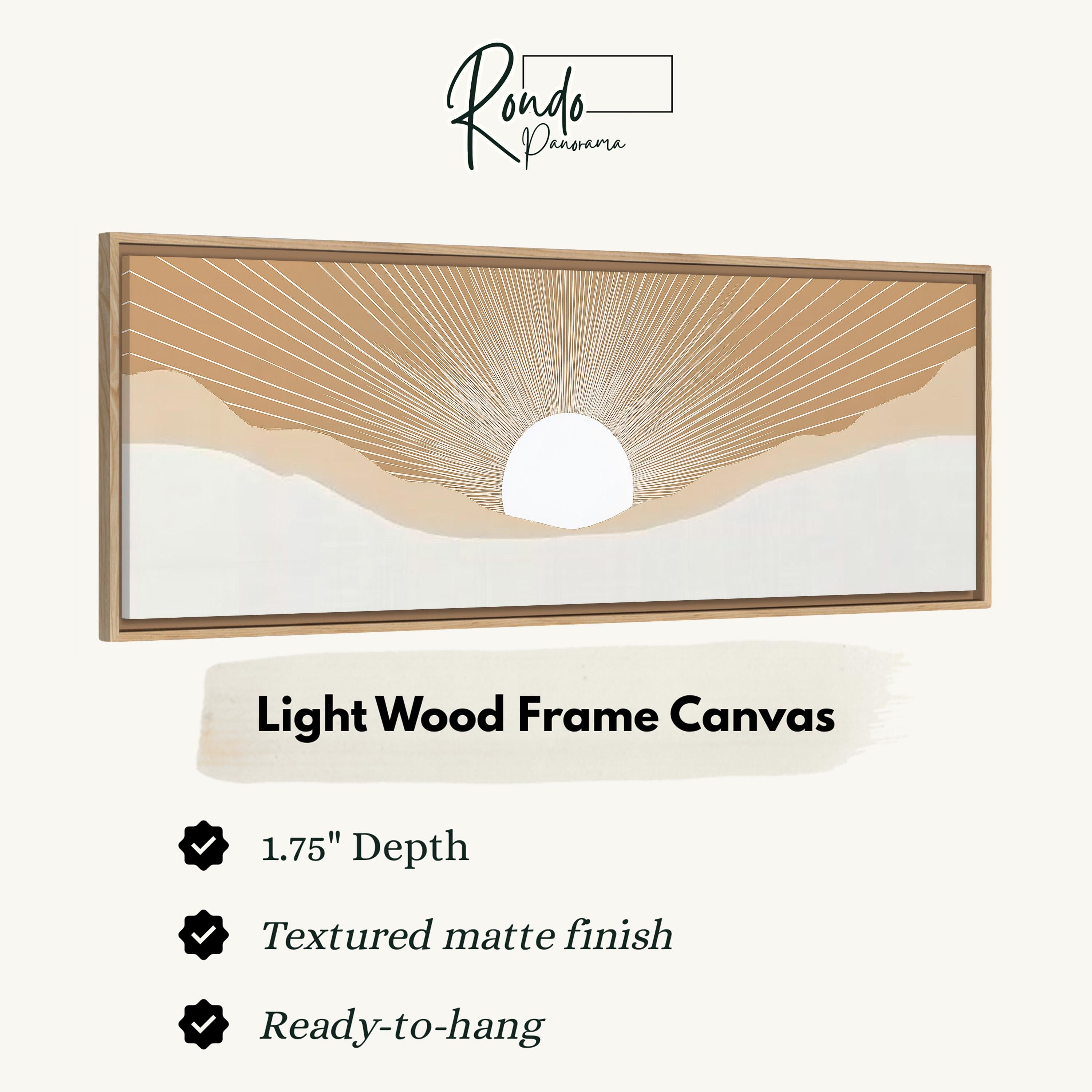 Light wood frame canvas