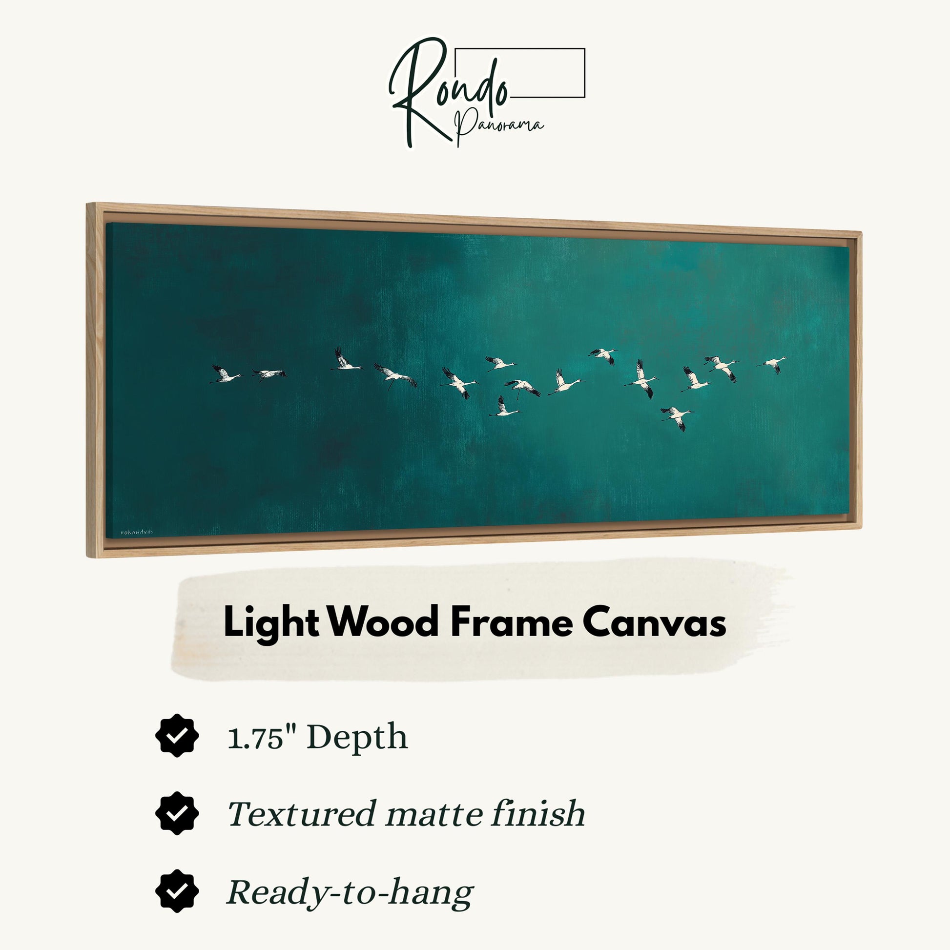Light wood frame canvas