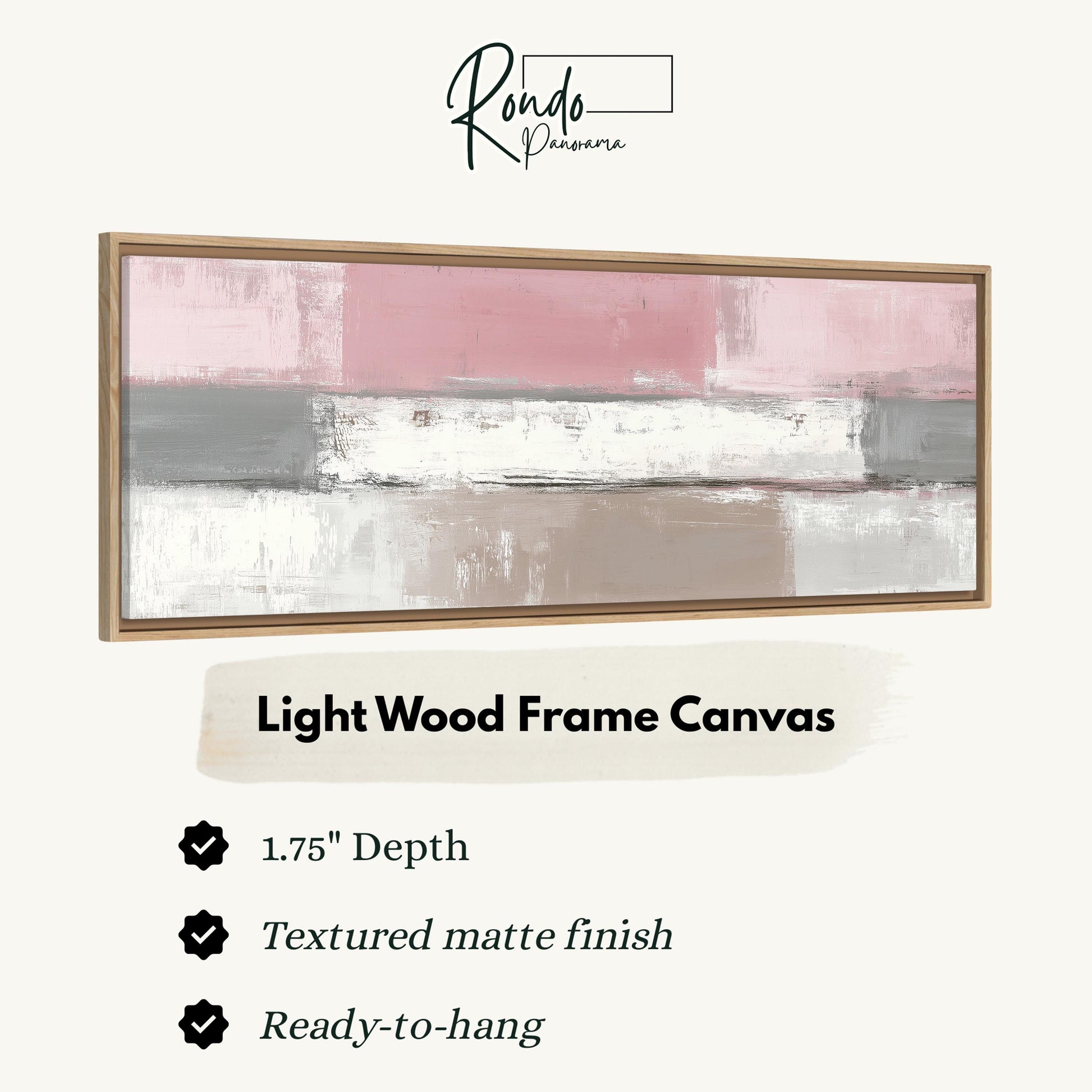 Light wood frame canvas